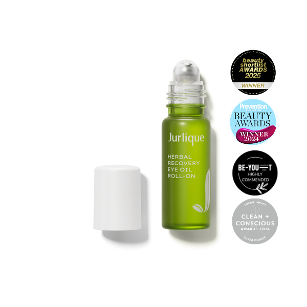 Organic Herbal Recovery Eye Oil Roll-On for Dark Circles & Puffiness – Hydrating & Anti-Aging Eye Treatment for Women & Men – Perfect for Morning & Night Skincare Routine