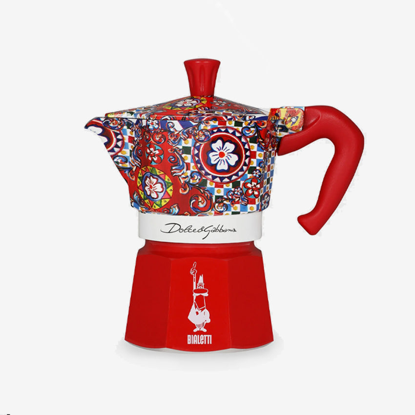 Dolce & Gabbana Casa Bialetti Stovetop Espresso Coffee Maker - 3 Cup Italian Moka Pot for Home & Office Use, Perfect for Espresso Lovers & Coffee Enthusiasts