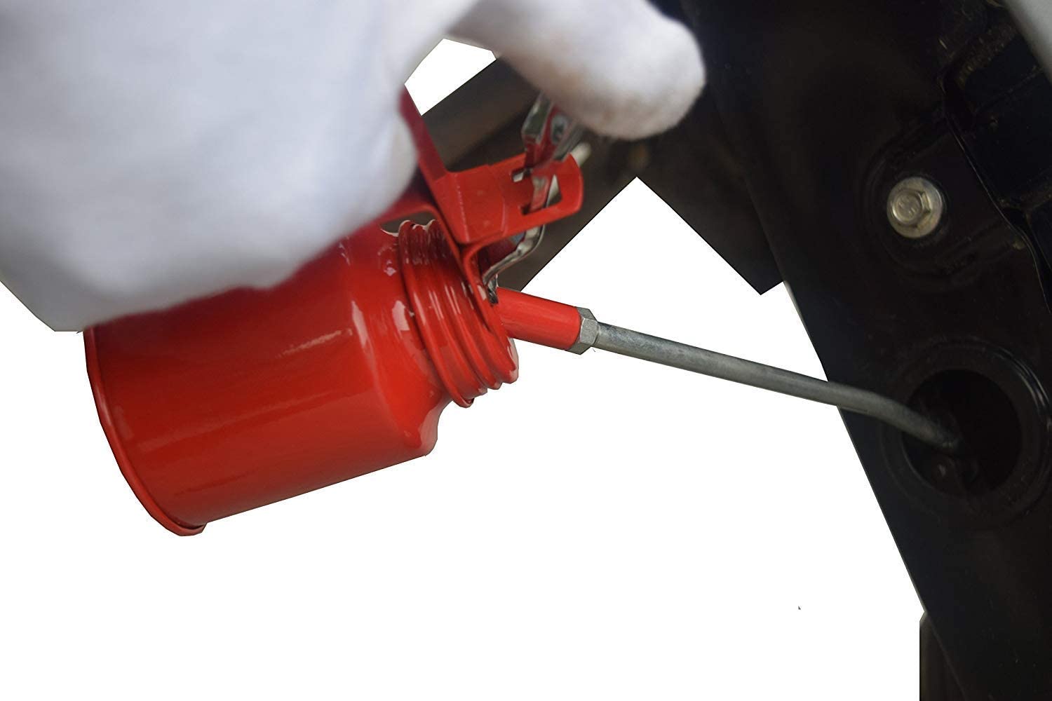 DLIEN Multi-Purpose Manual Lubricant Sprayer - 1/2 Pint Oil Can with Plastic Body, Lever Pump, 15cm Nozzle & Angled Spout for Car, Bike, Kitchen, Sewing Machine (Multicolor) | Perfect for Automotive Maintenance, Bicycle Care, Household Appliances & Industrial Equipment