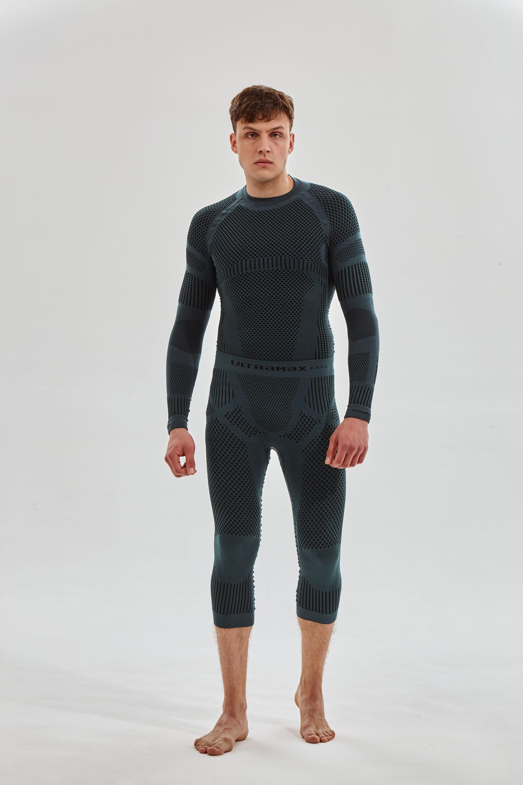 Men's Lightweight Long Sleeve Compression Shirt - Moisture Wicking Athletic Top for Running, Gym & Workout - Performance Sportswear for Men
