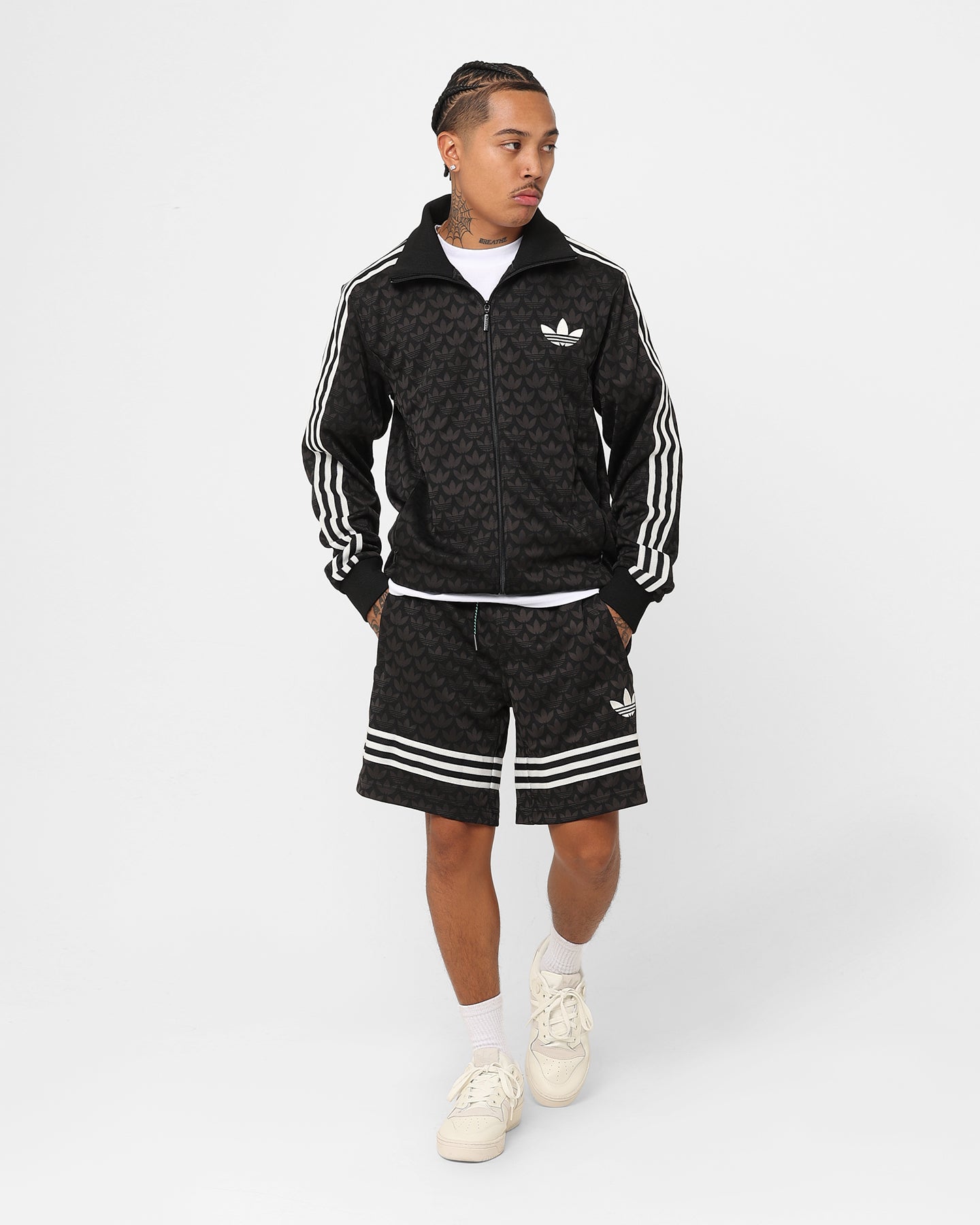 Adidas Adicolor Polyester Track Top Jacket for Men - Lightweight Running Jacket, Workout Hoodie, Gym & Casual Wear (Black)
