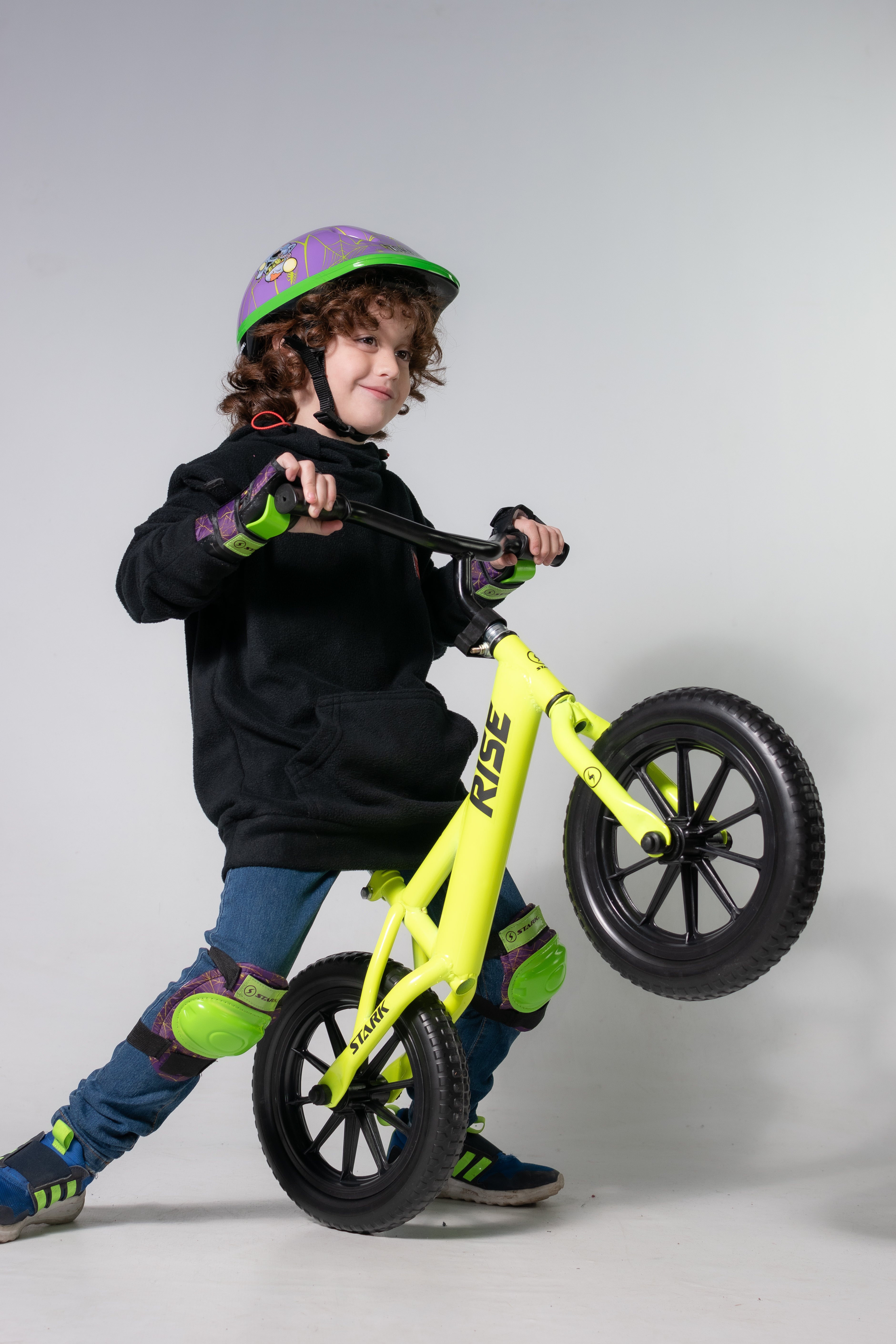 12 Inch Kids Bike with Training Wheels - Rise Power Yellow Bicycle for Toddlers - Perfect for Outdoor Play, Backyard Riding & Learning to Cycle
