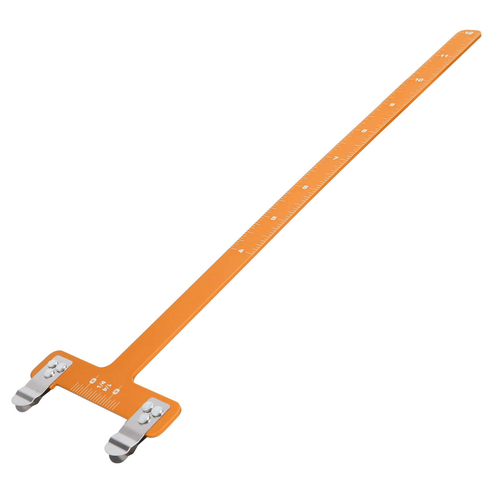 Aluminum Alloy T-Shaped Bow Ruler - Adjustable Chord Distance Measuring Tool for Archery & Carpentry | Precision Measurement for DIY Projects, Woodworking & Bow Tuning