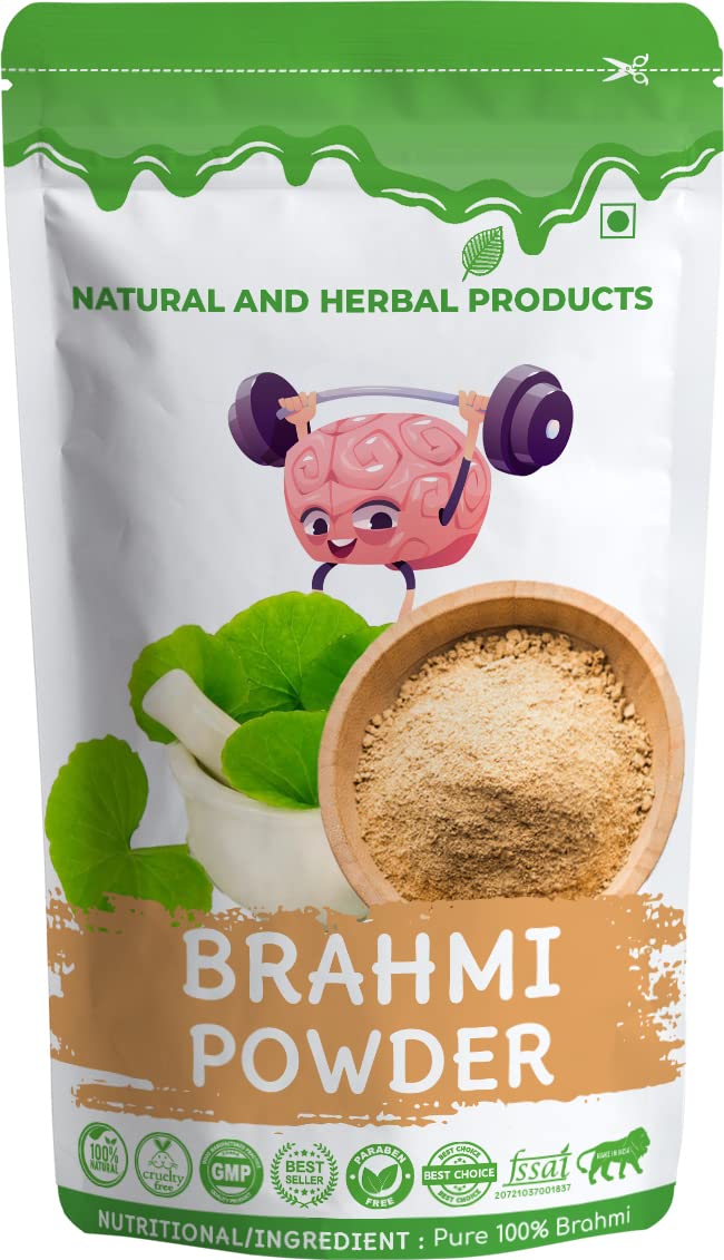 Brahmi Powder for Hair Growth & Brain Health - 100g | Natural Immunity Booster for Skin & Liver Care