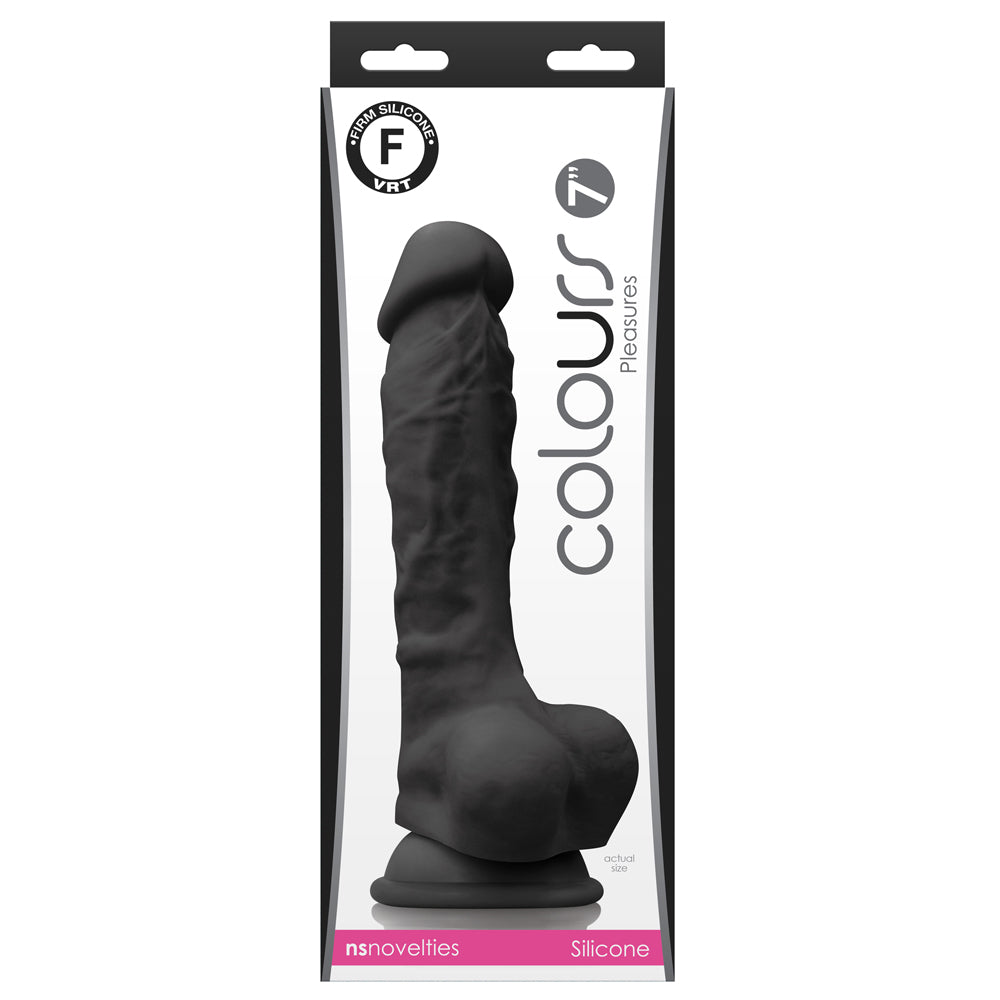 Colours Pleasures 7 Inch Firm Dildo - Realistic Silicone Adult Toy for Solo Play & Couples Intimacy