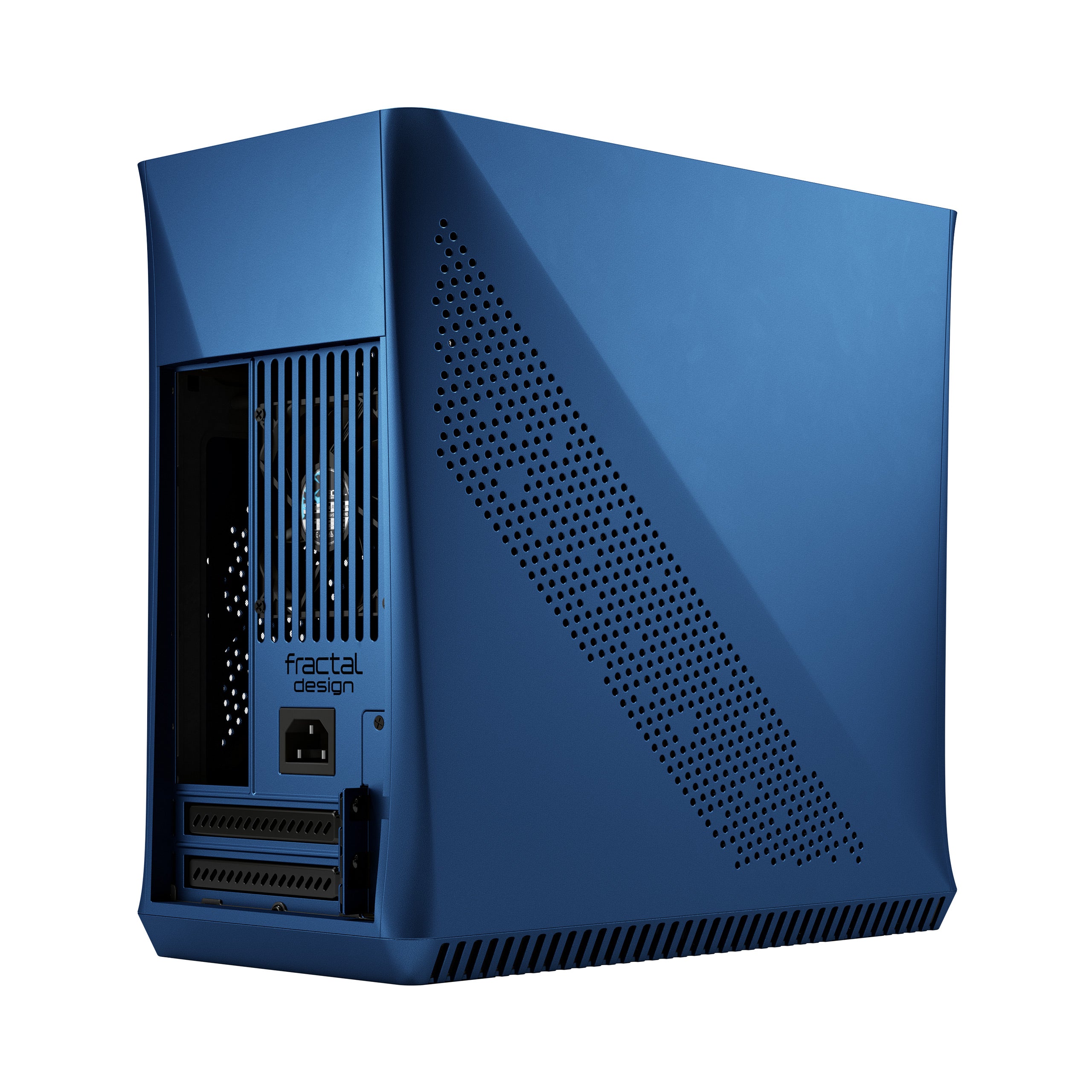 Era ITX Cobalt TG Case - Compact Mini ITX PC Gaming Case with Tempered Glass Side Panel - Perfect for Small Form Factor Builds, Home Office & Streaming Setups