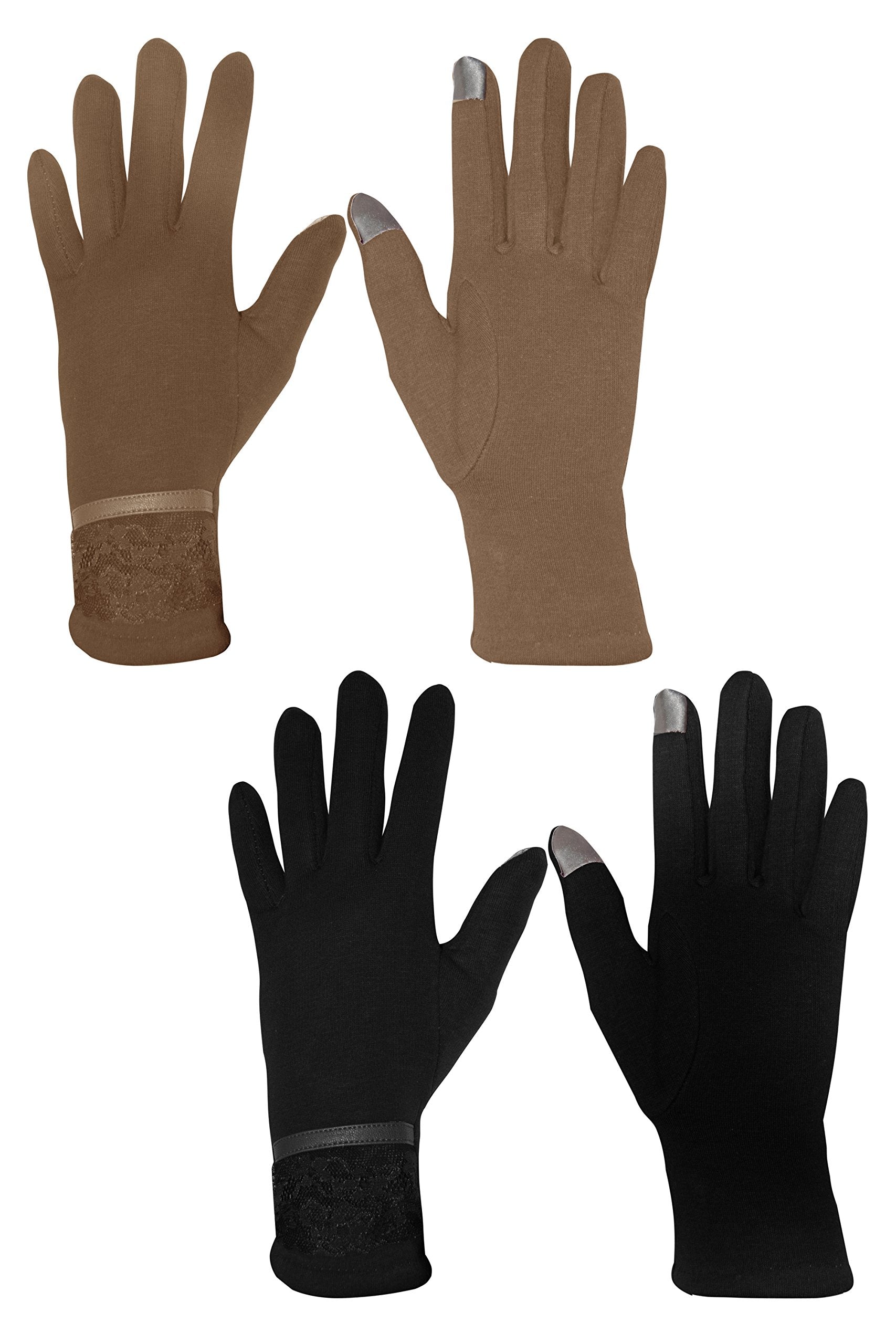 Women's Touch Screen Fleece Lined Winter Gloves - Warm Thermal Texting Gloves for Cold Weather - Perfect for Skiing, Snowboarding & Outdoor Activities