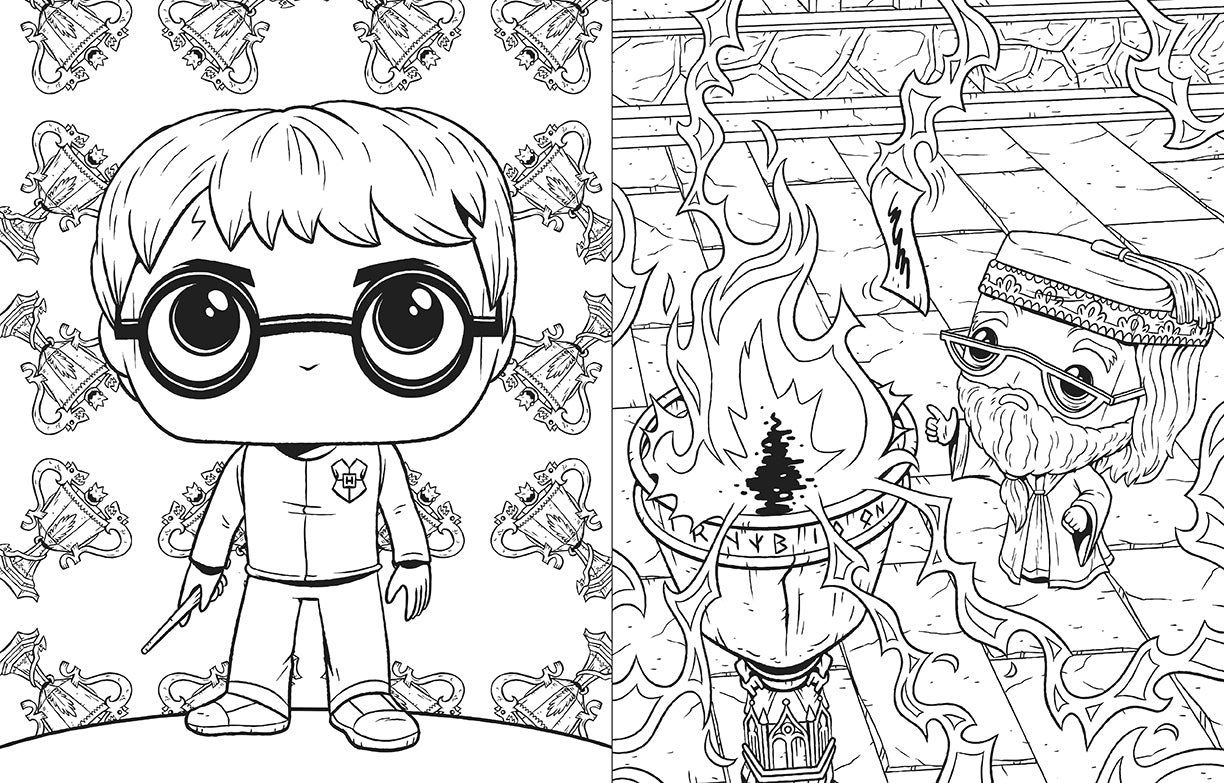 Funko Pop! Harry Potter Coloring Book - Official Collectible Art Book for Kids & Adults | Perfect for Gifts, Relaxation & Harry Potter Fans