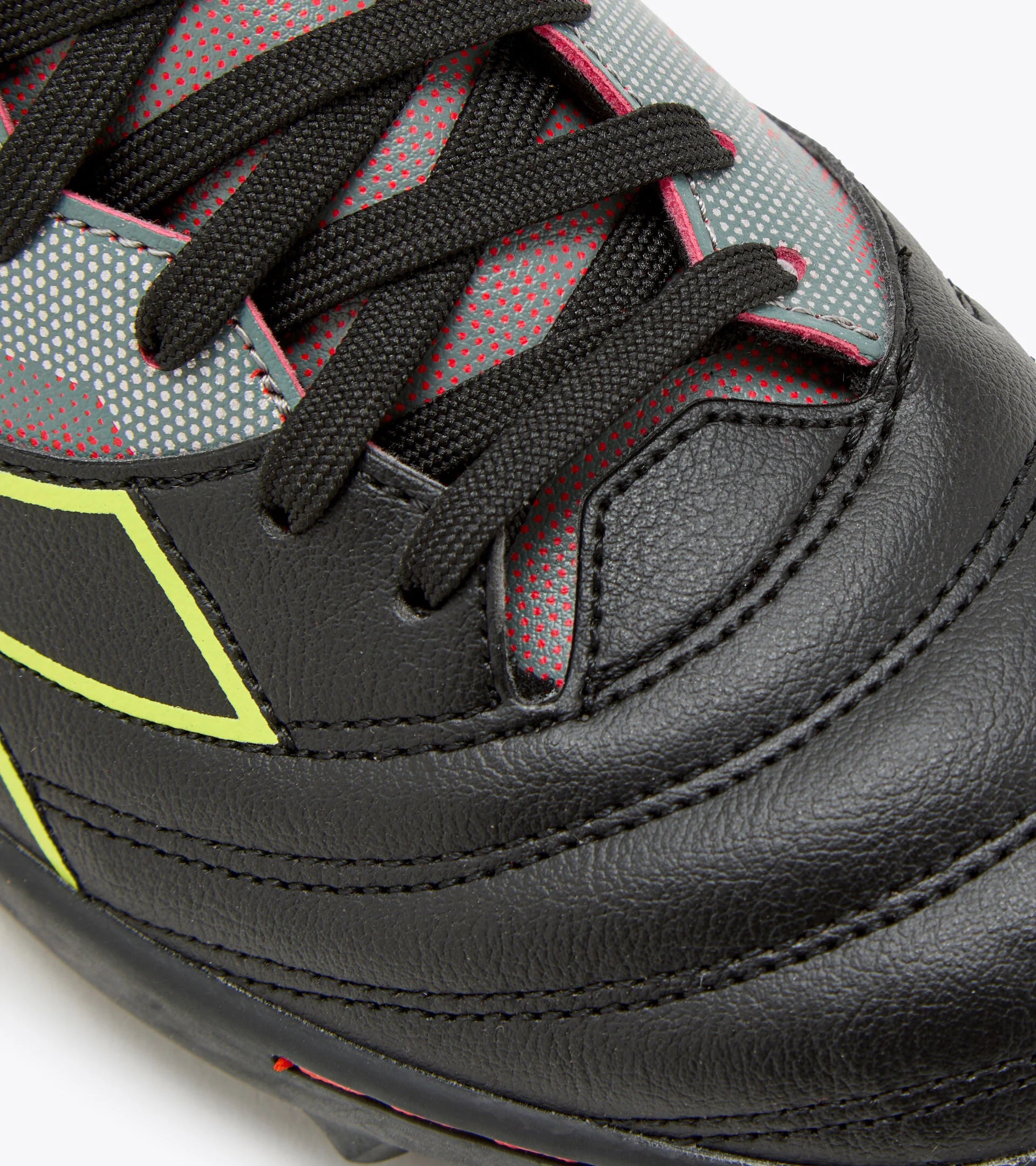 Diadora Brasil Elite Veloce R TFR Turf Soccer Cleats - Black/Fluo Yellow/Milano Red - Lightweight Football Shoes for Artificial Grass - Perfect for Training & Matches