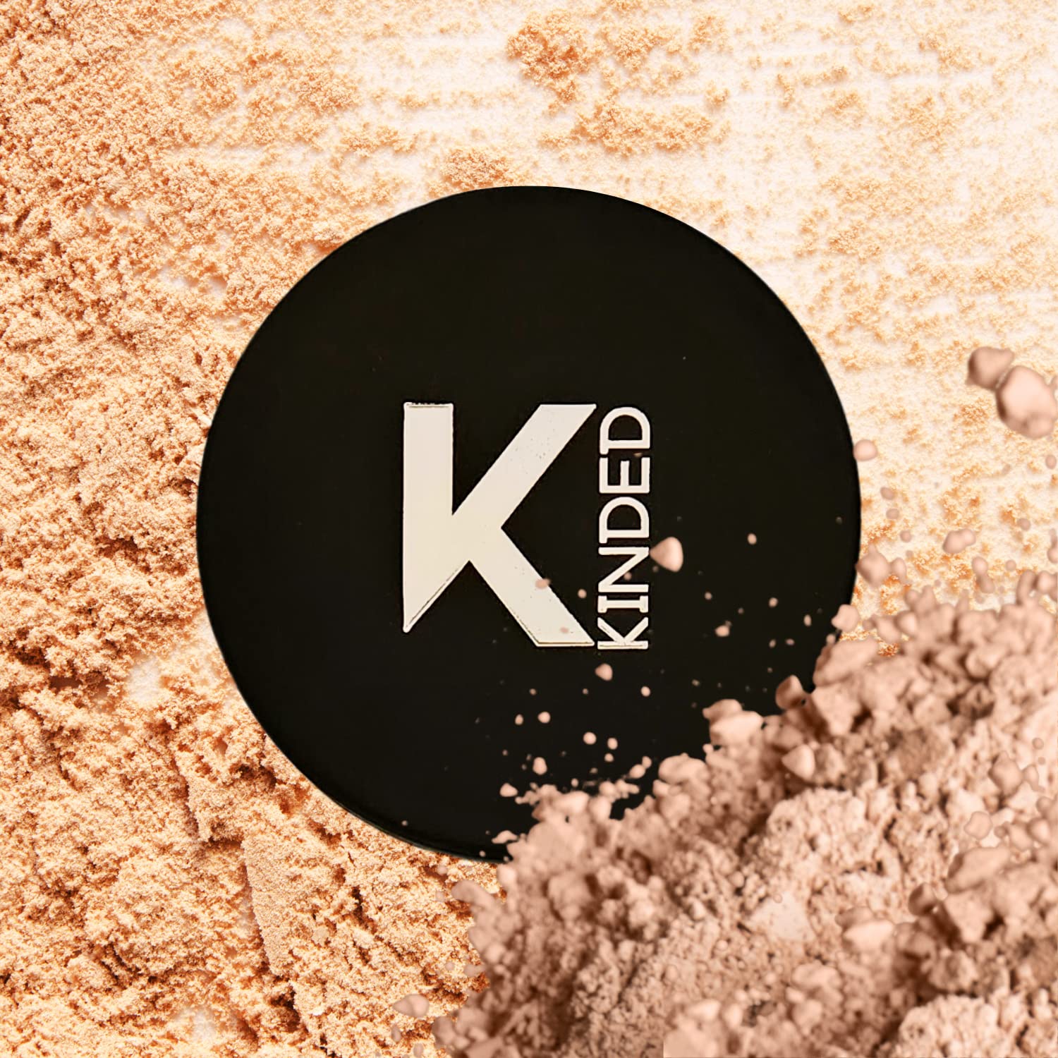KINDED Matte & Shine 2-in-1 Compact Powder with Vitamin E & SPF 18 - Oil Control, Long Lasting, Waterproof Face Makeup for High Coverage & Shimmer (01 Cream Ivory, 18g) | Perfect for Daily Wear, Special Occasions & Touch-Ups On-The-Go
