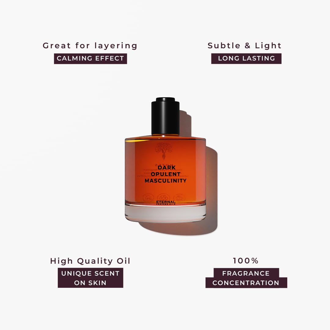Dark Opulent Masculinity Perfume Oil - Inspired by Aventus | Long-Lasting Unisex Fragrance for Men & Women - 50ml + 30ml Travel Size (Pack of 2) - Perfect for Date Nights, Office Wear & Special Occasions