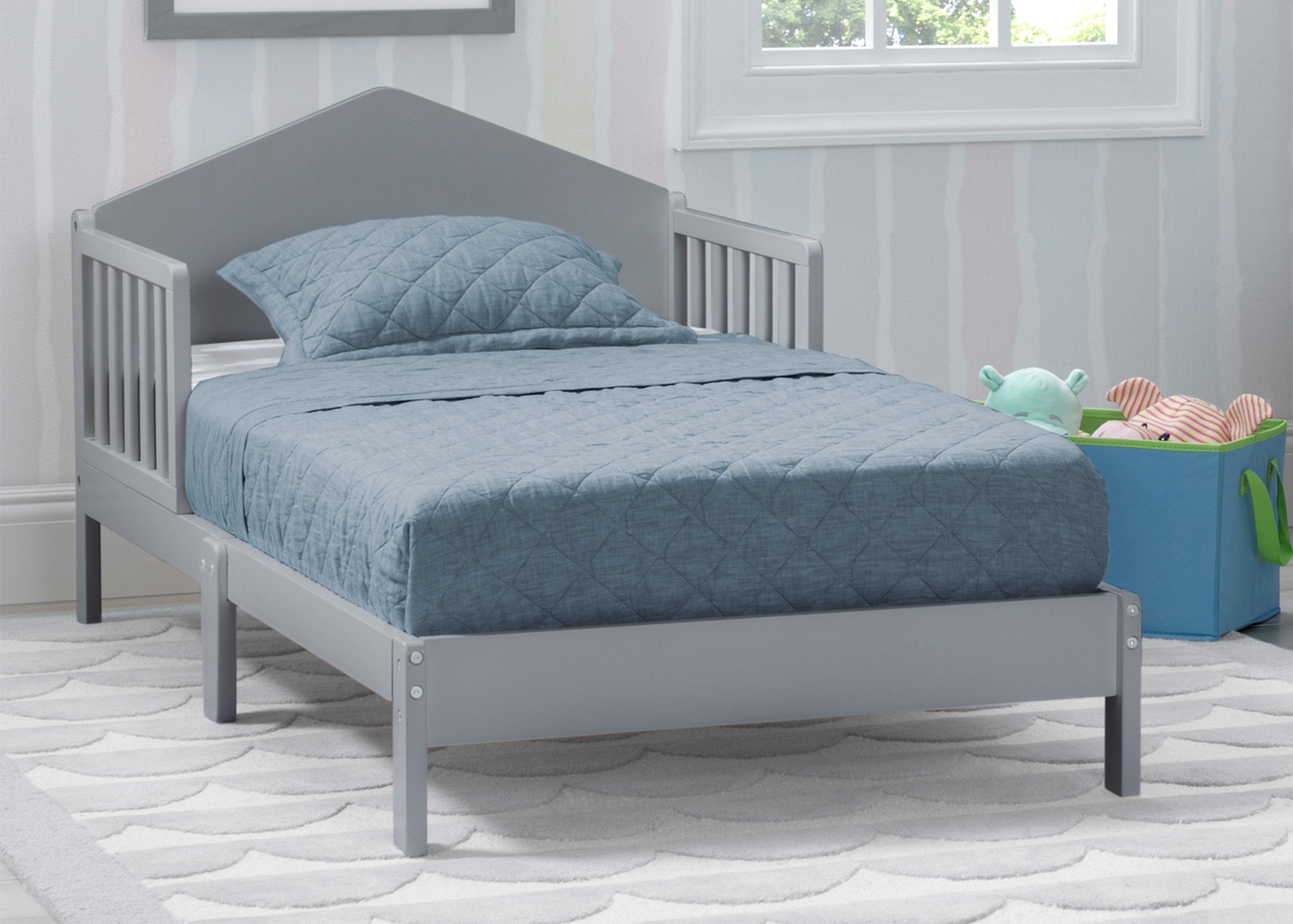 Homestead Toddler Bed - Safe & Comfortable Wooden Kids Bed for Boys & Girls - Perfect for Nursery, Daycare & First Big Kid Bed Transition