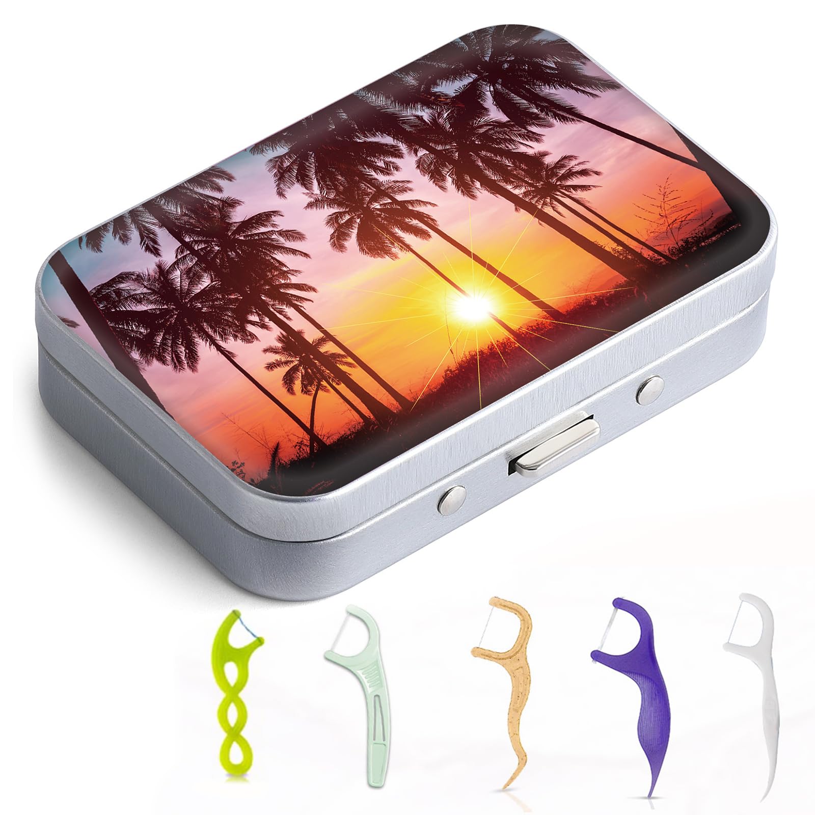 Portable Dental Floss Case with Dispenser - Compact Travel Floss Holder for Floss Picks of All Sizes | Perfect for Travel, Hotels, Restaurants & On-the-Go Oral Care