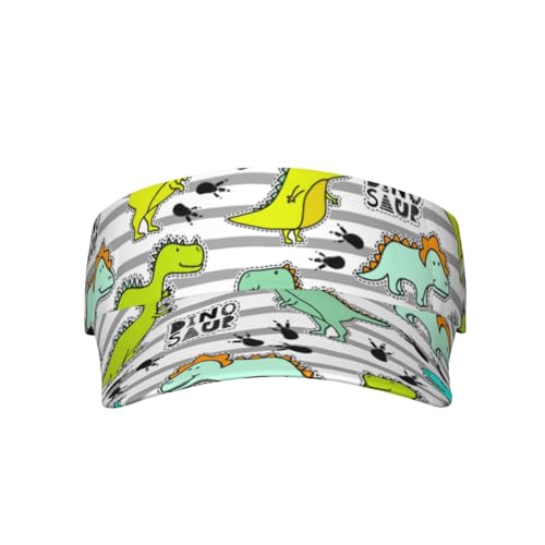 Funny Dinosaurs on Stripes