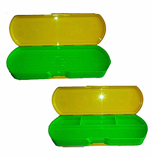 Large Double-Sided Plastic Tablet Pencil Box for Kids - Multipurpose School Supply for Organizing Pens, Pencils & Art Supplies - Perfect for Classroom, Homework & Travel Use