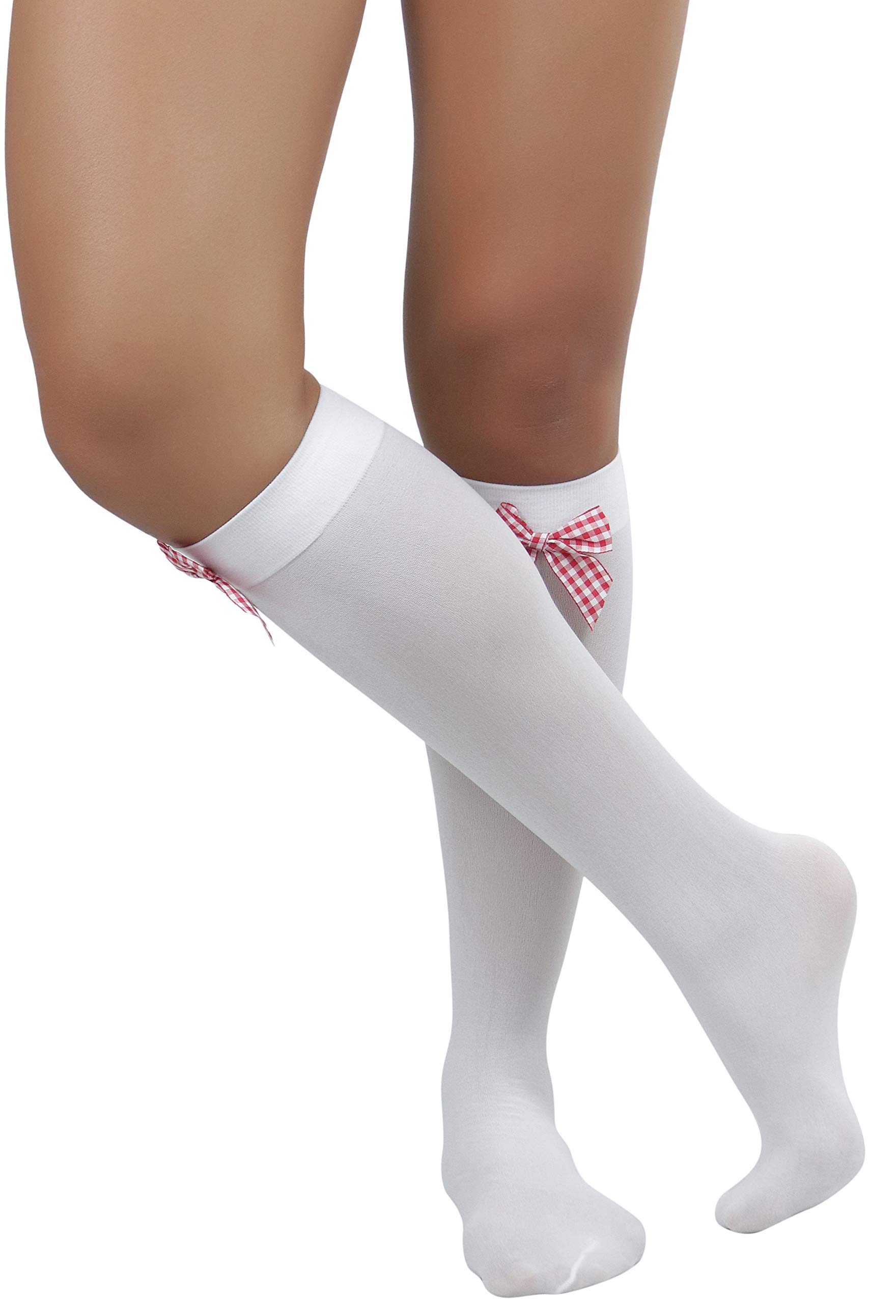 ToBeInStyle Women's Fashion Opaque Nylon Knee High Socks - Warm & Comfortable Winter Socks for Women, Perfect for Boots, Office, and Casual Outfits