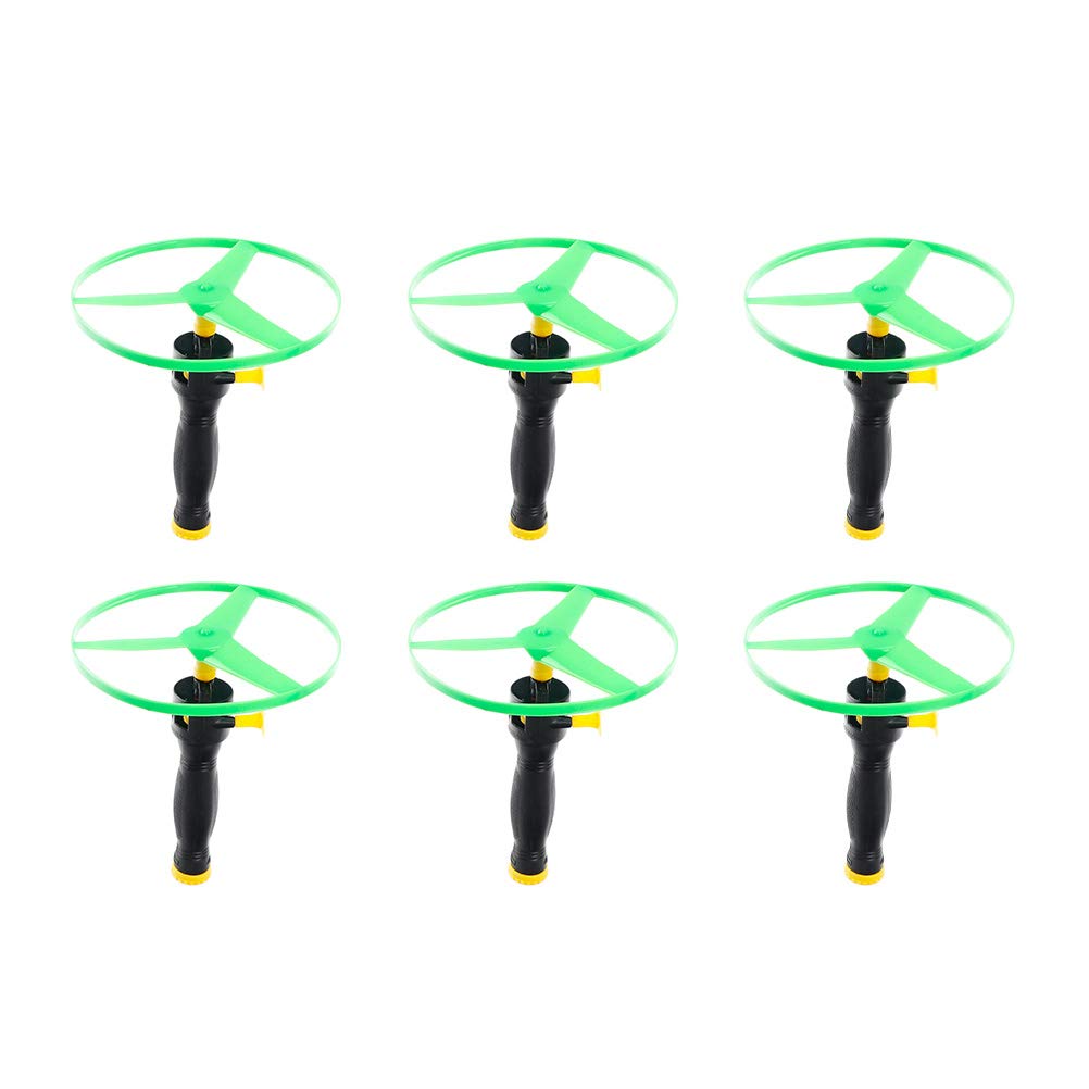 Balacoo 6-Piece Kids Flying Saucer Toy Set - Mini UFO Spinners & Flying Discs for Outdoor Play - Fun Flight Toys for Boys & Girls - Birthday Gifts, Backyard Games, Park Activities