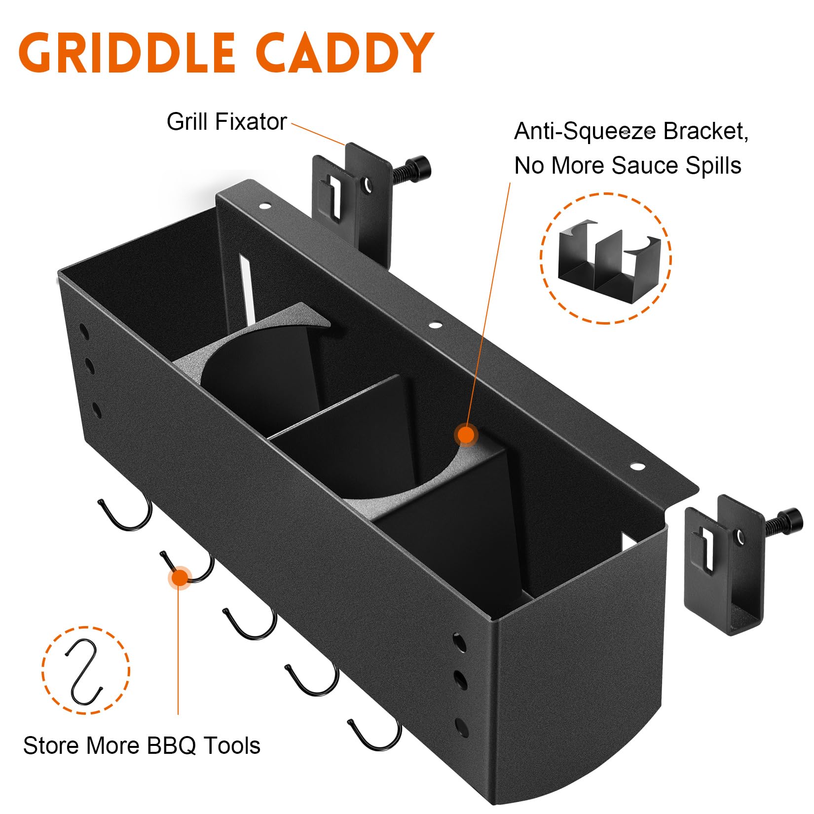 Upgraded GasSaf Griddle Caddy - Heavy Duty BBQ Grill Accessories for Blackstone 28