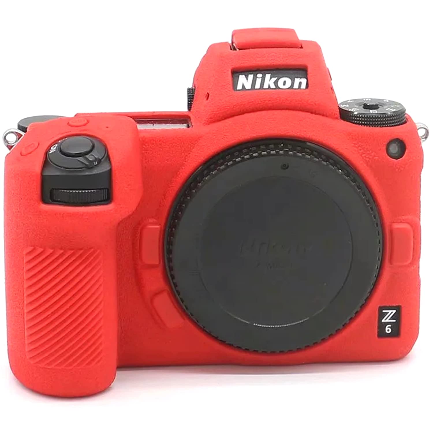 Professional Waterproof Silicone Camera Case Cover for Nikon Z6 Z7 Full Frame Mirrorless Cameras - Shockproof Protective Skin Housing (Red) - Perfect for Outdoor Photography, Travel & Adventure Shooting