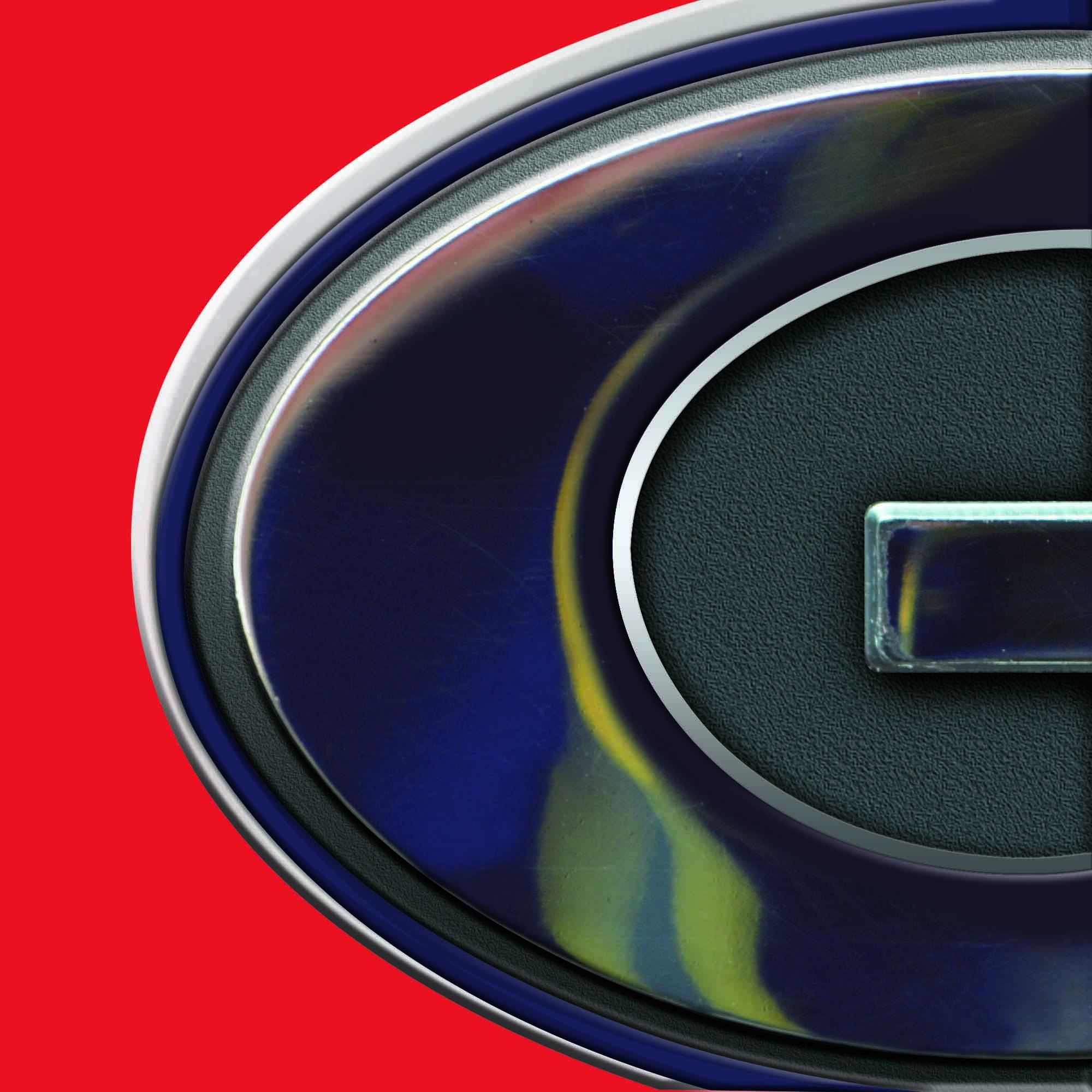 FANMATS NCAA Men's Chrome Emblem - Premium Metal Logo Decal for College Sports Fans | Perfect for Cars, Laptops & Home Decor