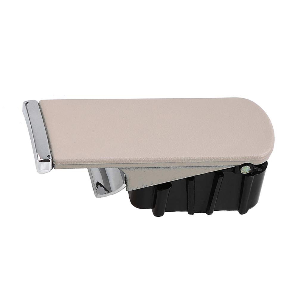 Fesjoy Car Glove Box Lock Cover Replacement for Audi A4 B6 B7 (8E1857131A) - Beige Glove Compartment Handle Without Lock Cylinder | Interior Accessories & Dashboard Repair Part
