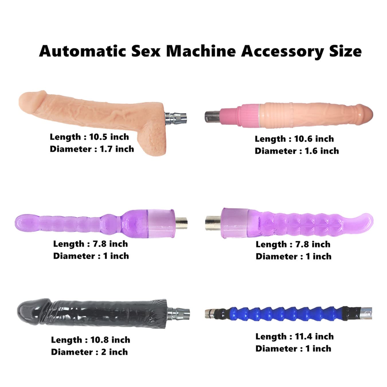 Automatic Love Machine for Women - Hands-Free Thrusting Sex Toy with 6 Attachments & Realistic Dildo, 3 XLR Connector - Perfect for Solo Play, Couples Fun & BDSM Scenes