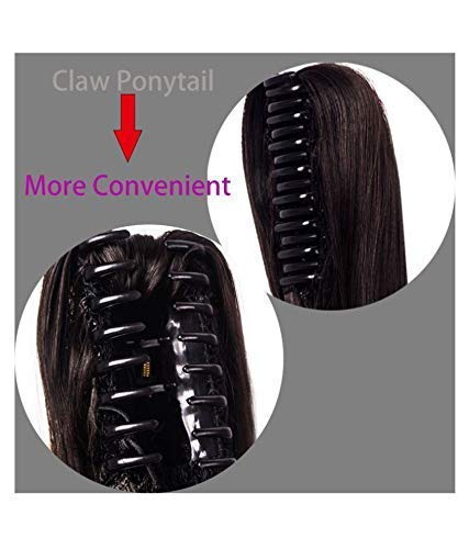 Premium Synthetic Hair Extensions & Wigs for Women - Straight & Curly Clip-In Ponytail Extensions (Brown) | Perfect for Daily Styling, Cosplay & Special Occasions