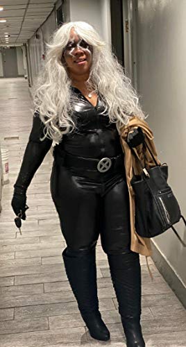 Plus Size Spandex Wetlook Bodysuit Catsuit Jumpsuit - Black Faux Leather Costume for Women | Halloween, Cosplay, Fetish & Clubwear Outfit