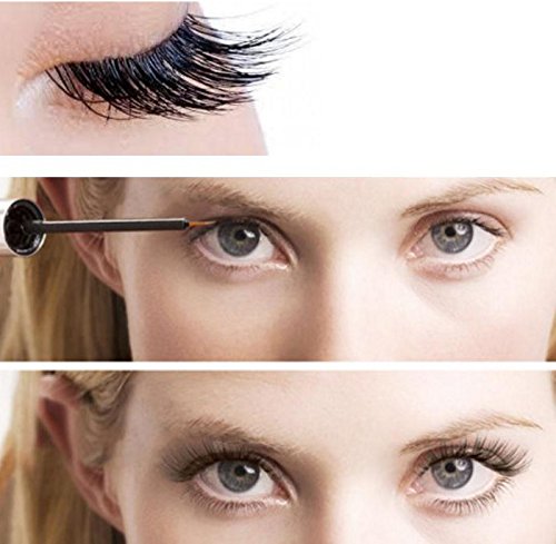 Voberry Eyelash Growth Serum for Longer, Fuller & Thicker Lashes & Brows - Natural Lash Enhancer for Extensions & Daily Use - Perfect for Nighttime Care & Special Occasions (Black)