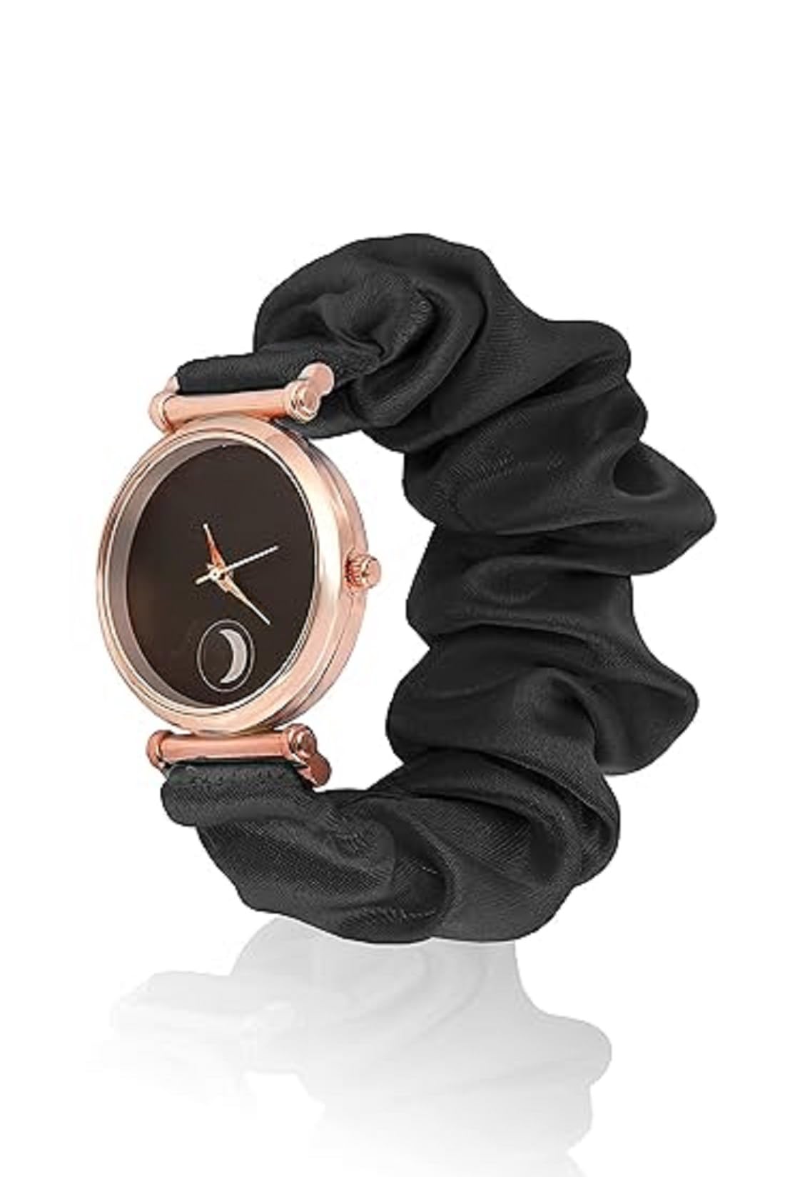 K Vajir® Women's Multicolor Analog Scrunchies Watch with Fabric Strap - Pack of 2 (Choice No 8) | Stylish Casual & Office Wear Accessory for Everyday Use