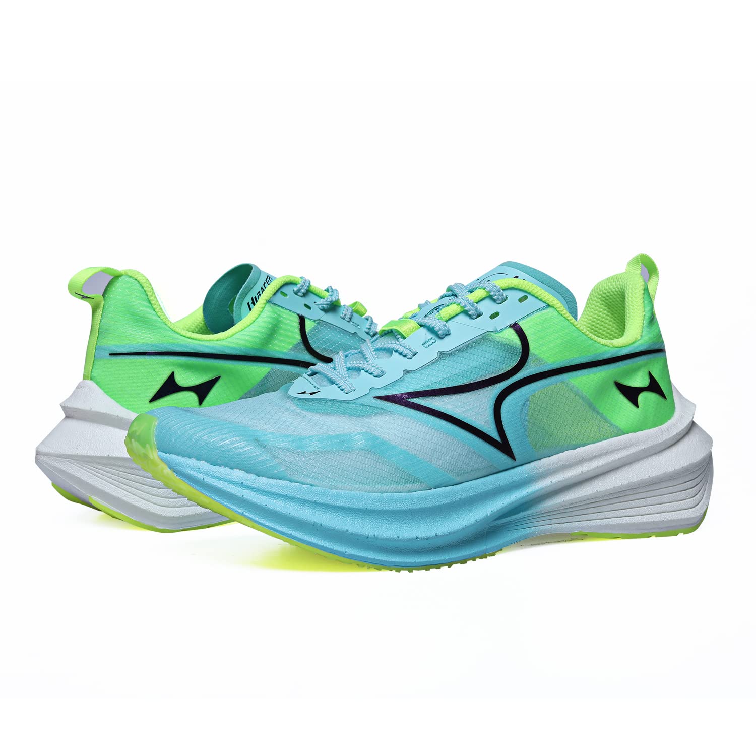 HIRACER Trail Running Shoes for Men & Women - Lightweight Breathable Sneakers with Non-Slip Foam Sole & Carbon Plate Support - Perfect for Marathon Training, Tennis, Gym Workouts, Hiking and Walking - Youth to Adult Sizes Available