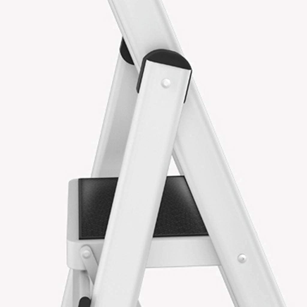 FAiruo 3-Step Folding Step Stool Ladder, Portable Lightweight Aluminum Household Step Stool for Kitchen, Garage, Warehouse - Non-Slip Safety Ladder for Home & Office Use