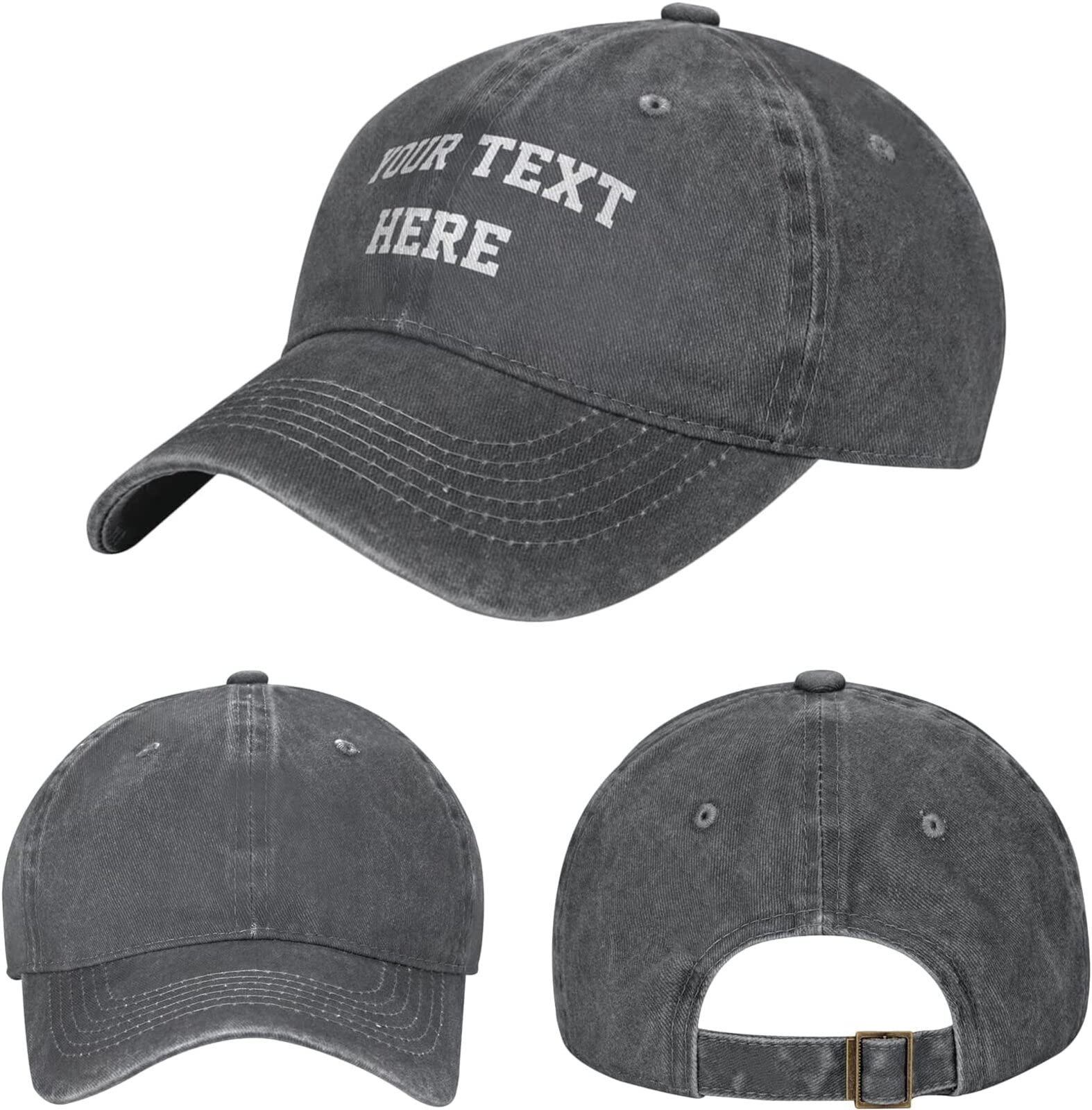 Custom Personalized Baseball Cap & Cowboy Hat for Men & Women - Adjustable Dad Hat for Outdoor, Sports, and Casual Wear