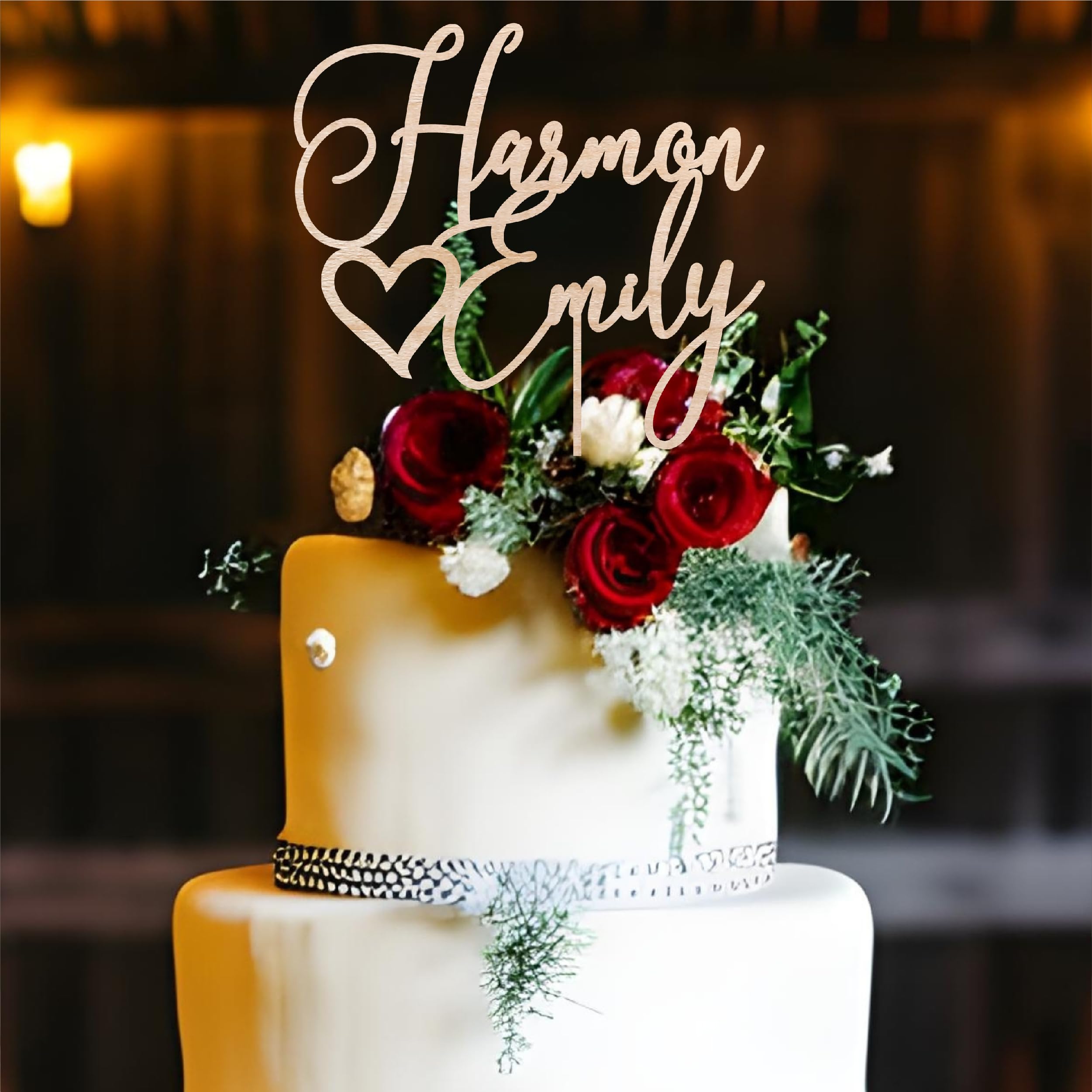 Custom Mr & Mrs Wedding Cake Toppers - Personalized Bridal Shower Cake Decorations - Elegant Cake Topper for Wedding, Anniversary & Special Occasions