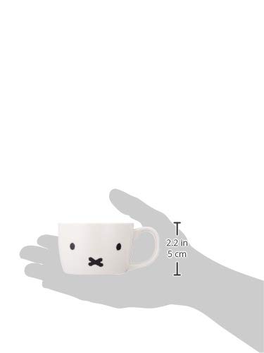 Miffy Simple Face Mug - 8.1 oz (230ml) White Ceramic Tea Cup | Microwave & Dishwasher Safe | Cute Japanese Dishware for Coffee, Tea & Hot Drinks | Perfect Gift for Kids & Anime Lovers