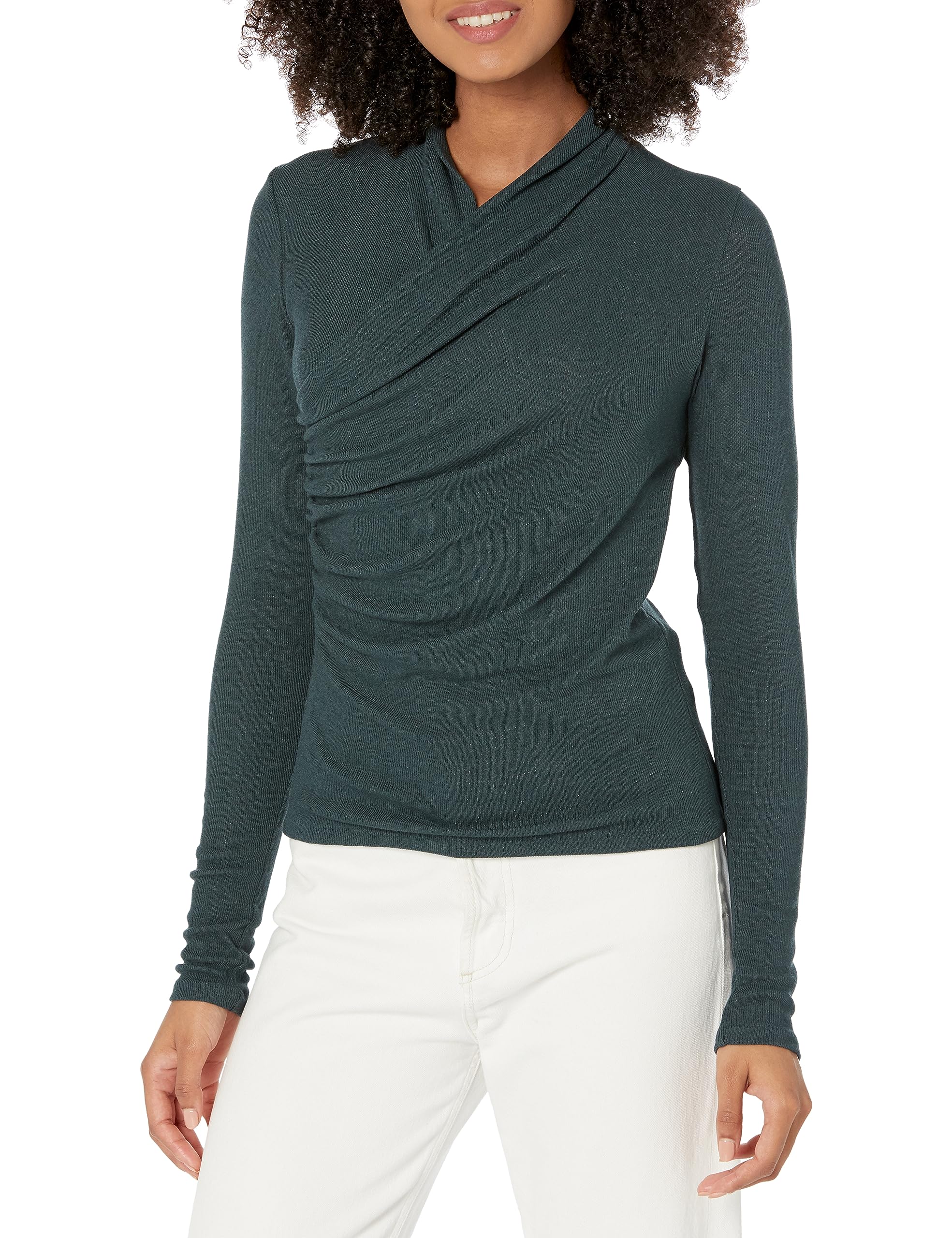Vince Women's Long Sleeve Wrap Top - Elegant Button Down Blouse for Office & Casual Wear | Perfect for Work, Date Night & Special Occasions