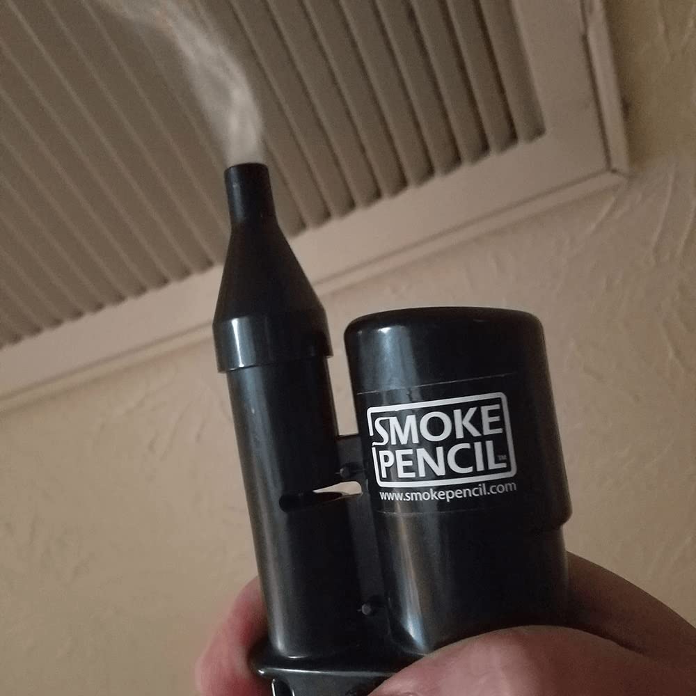 Smoke Pencil ONE Air Leak Detector - Handheld Smoke Stick for HVAC, Duct & Window Leak Detection - Draft Detector Fog Pen Kit (Black) - Perfect for Home Inspection & Energy Efficiency Testing