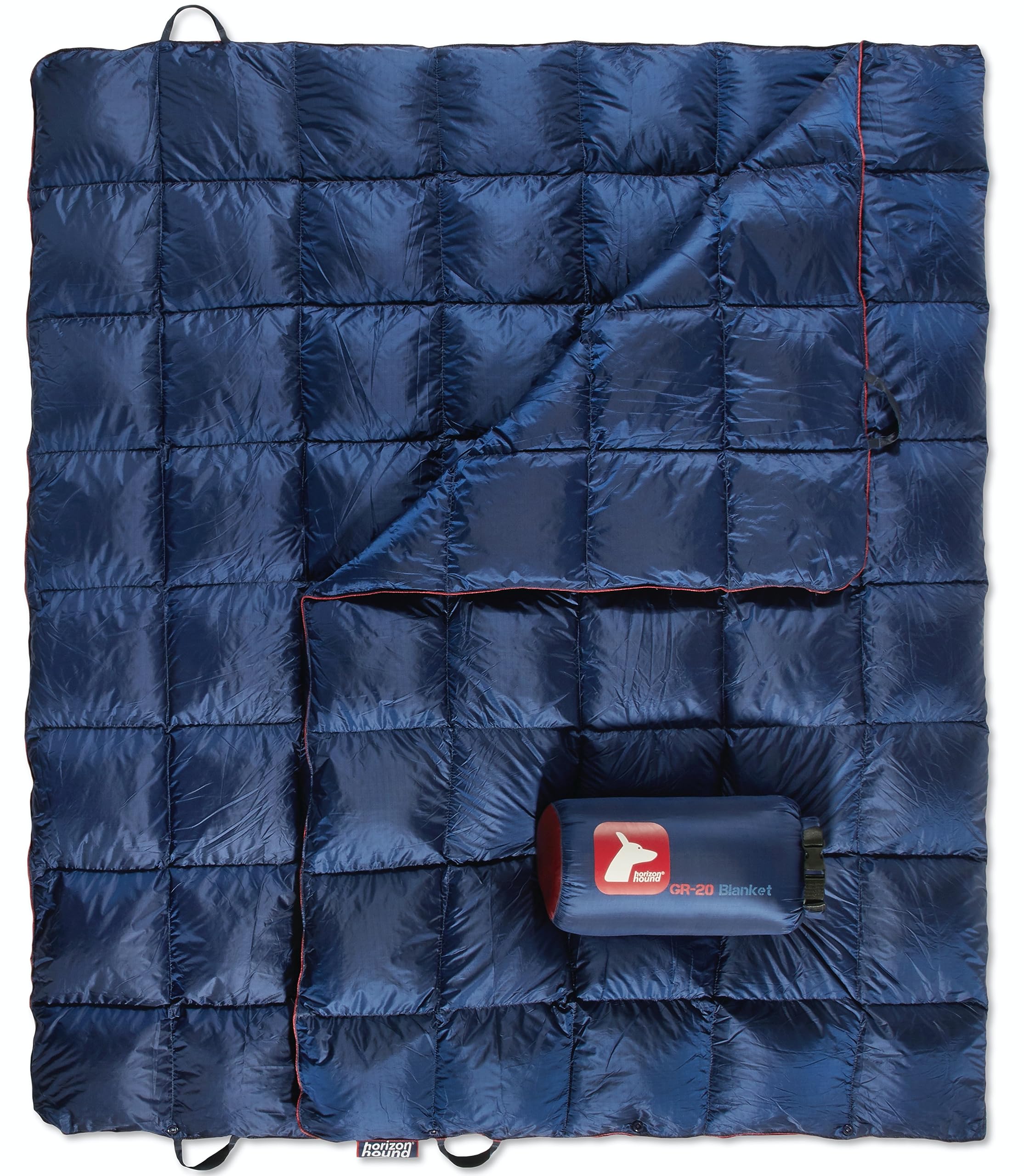 **Horizon Hound Down Camping Blanket - Lightweight & Water-Resistant Outdoor Quilt for Camping, Hiking, Travel | Insulated & Packable Gear for Sleep, Stadium, Festivals | Sustainable & Warm for Backpacking, Picnics, Beach Trips**