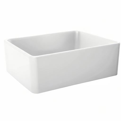 BLANCO 525010 Cerana 30 x 19 Inch Undermount Kitchen Sink in White - Durable Stainless Steel for Modern Kitchens, Perfect for Food Prep and Dishwashing
