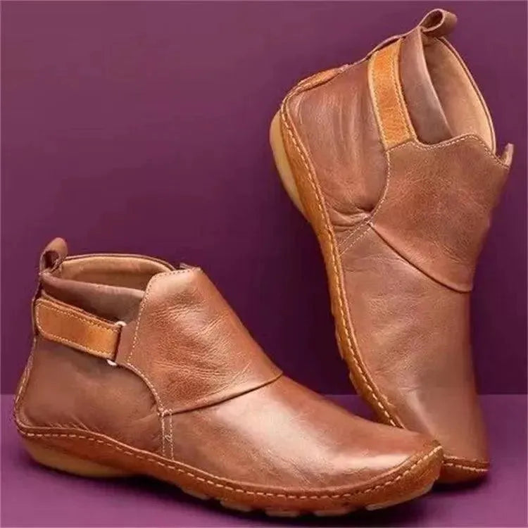 Non-Slip Waterproof Women's Ankle Boots - Comfortable Casual Winter Shoes for Walking, Hiking & Outdoor Activities
