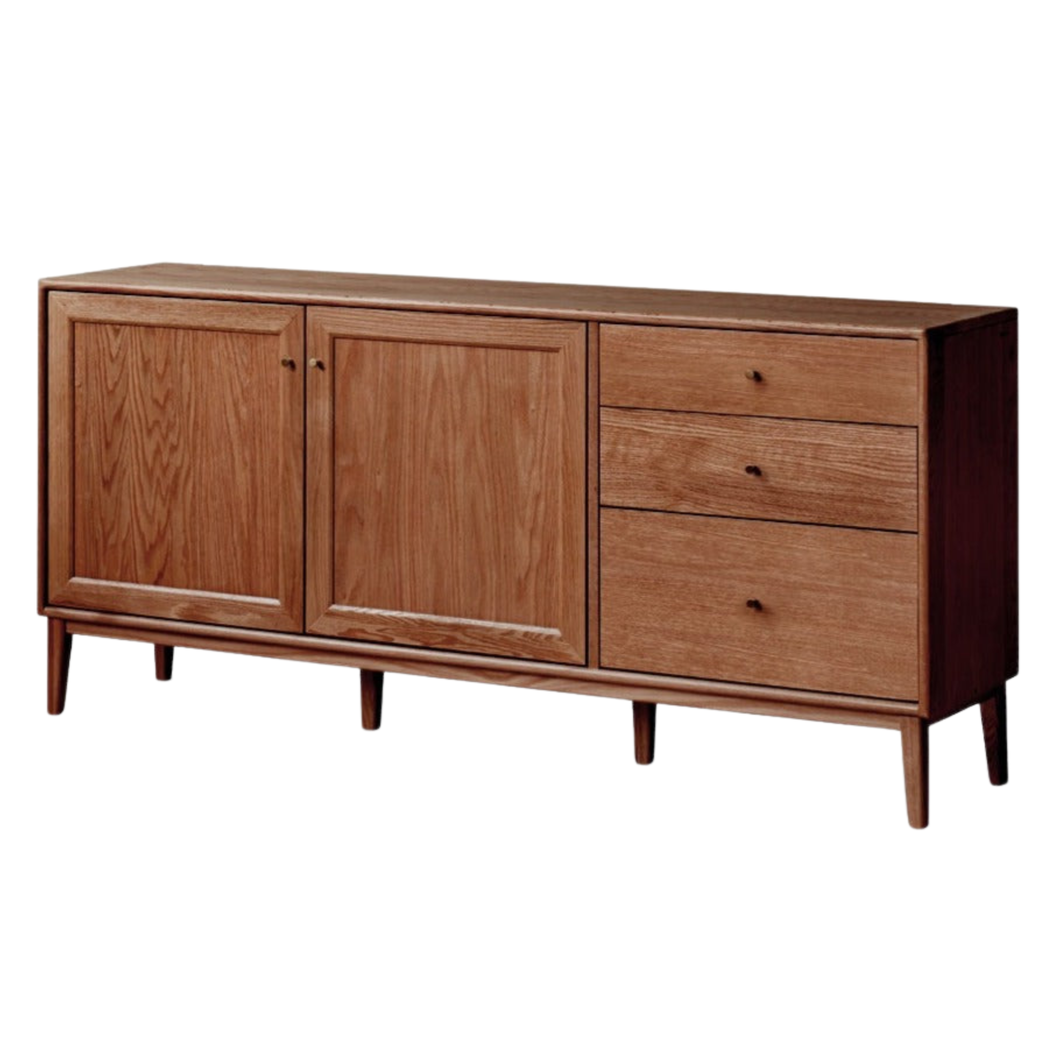 70.8x15.7x31.9 inch / 180x40x81сm / Walnut color / solid wood sideboard (all wood door)
