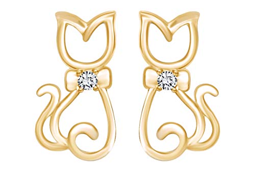 Yellow Gold Over : Cubic Zirconia
