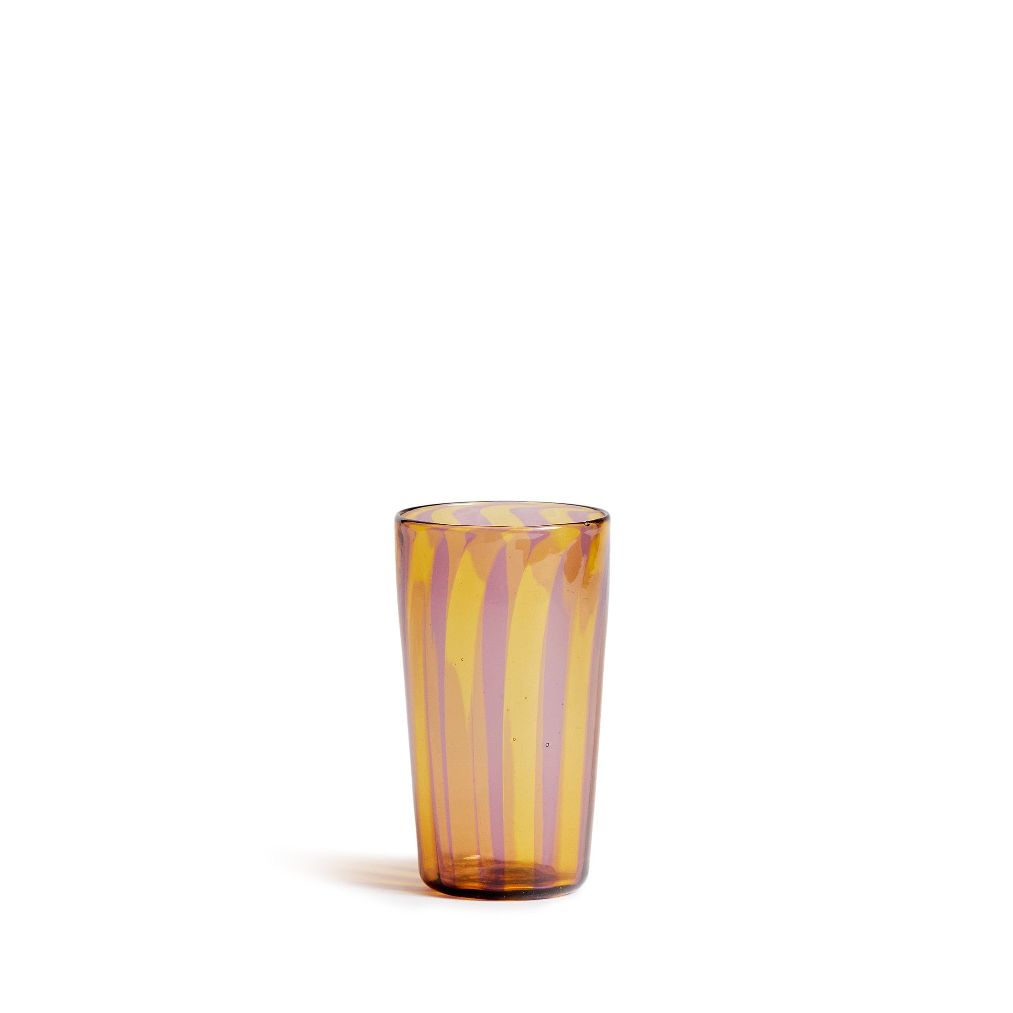 Augusta Glass - Mustard & Amethyst Colored Glassware Set for Home Decor, Kitchen & Dining | Elegant Drinkware for Parties, Weddings & Gifts