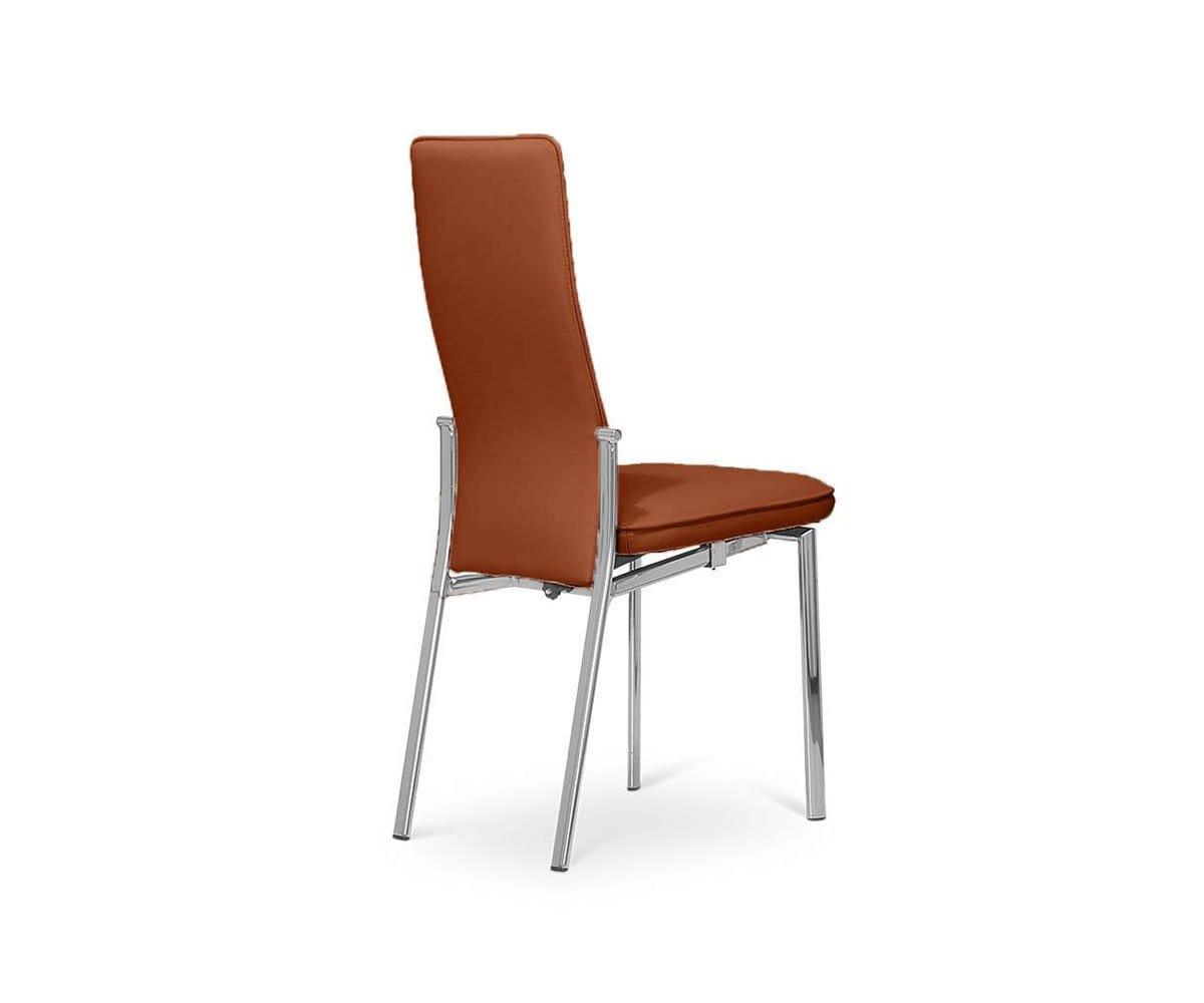Lykke High Back Dining Chair - Modern Upholstered Kitchen Chair with Wooden Legs - Perfect for Dining Room, Kitchen, and Office Use