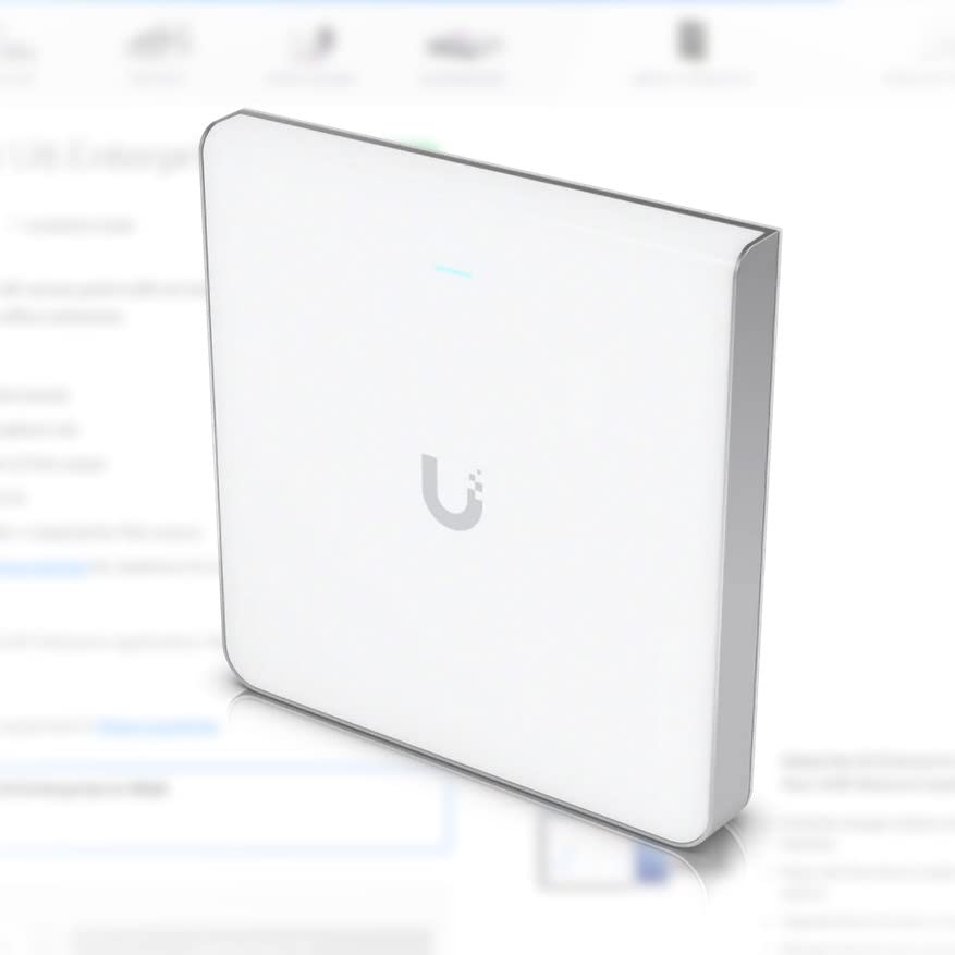 Ubiquiti U6-Enterprise-IW WiFi 6E Access Point - High-Speed Wireless Networking for Home & Office | Black | Compatible with Laptops, Desktops, Smartphones & WiFi 6 Devices | Perfect for Streaming, Gaming & Video Conferencing