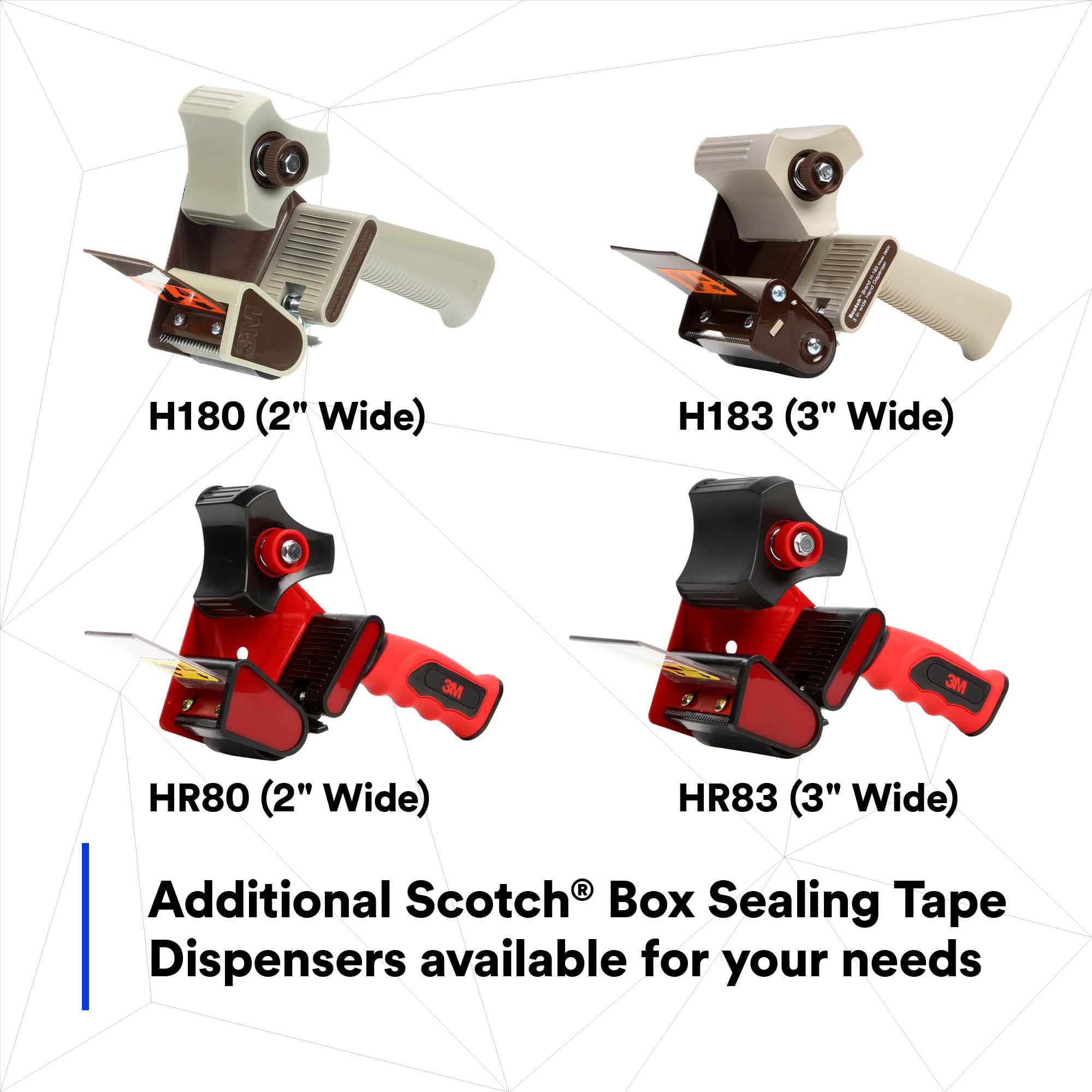 3M Scotch H183 Industrial Packing Tape Dispenser for 3