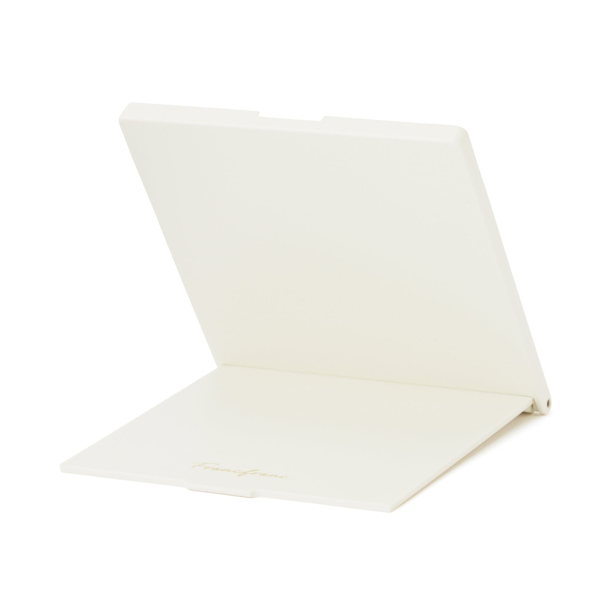 White Face Check Mirror with LED Light - Portable Makeup Mirror for Home, Travel & Vanity - Perfect for Makeup, Skincare & Grooming