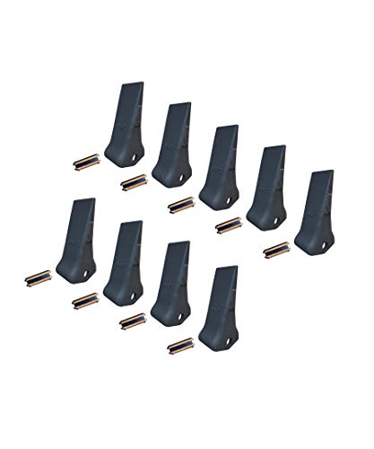 H&L Style Bucket Teeth & Pins - Compatible with 2500, 25, 250, 250PN, 25FP Models (9-Piece Set) | Heavy-Duty Excavator & Loader Replacement Parts for Construction & Mining Equipment