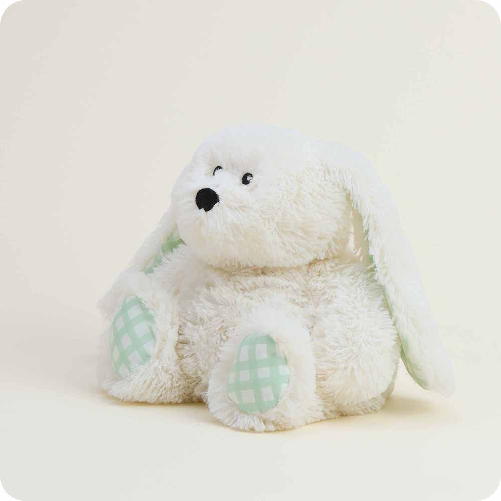 Gingham Bunny Warmies - Soft Plush Microwaveable Heating Pad for Kids & Adults - Perfect for Stress Relief, Pain Relief, and Comfort at Home or Office