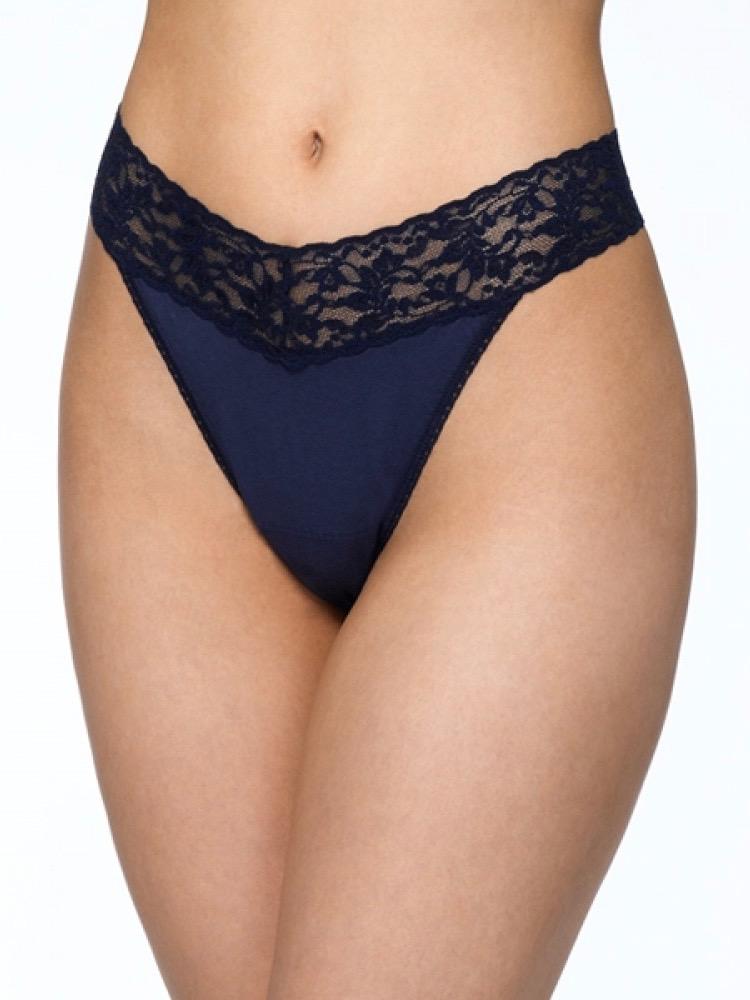 Organic Cotton High Rise Thong Lace Panties for Women - Comfortable & Breathable Underwear for Everyday Wear, Date Night & Special Occasions